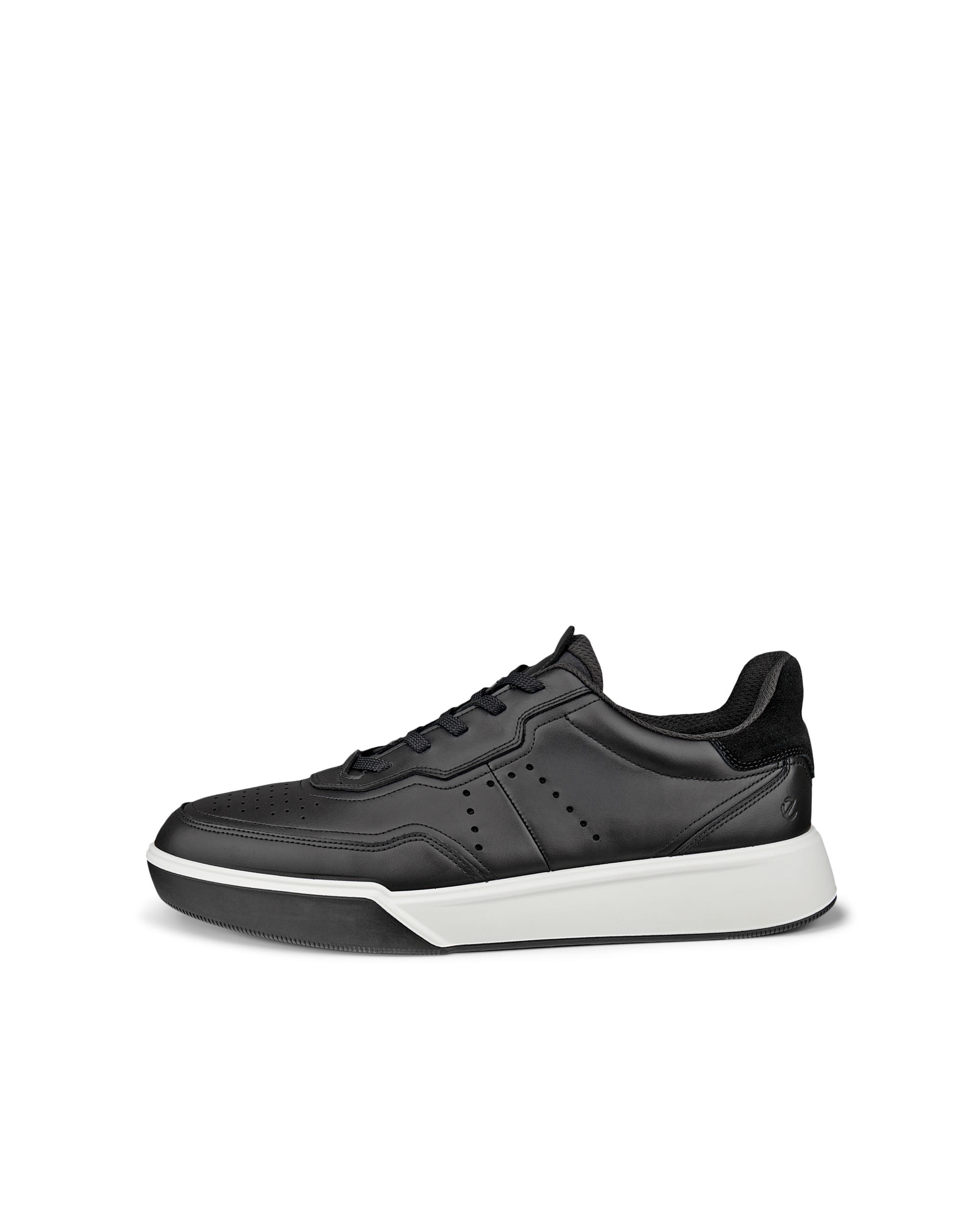 ECCO® STREET COURT Skinnsneaker herr - Svart - Outside