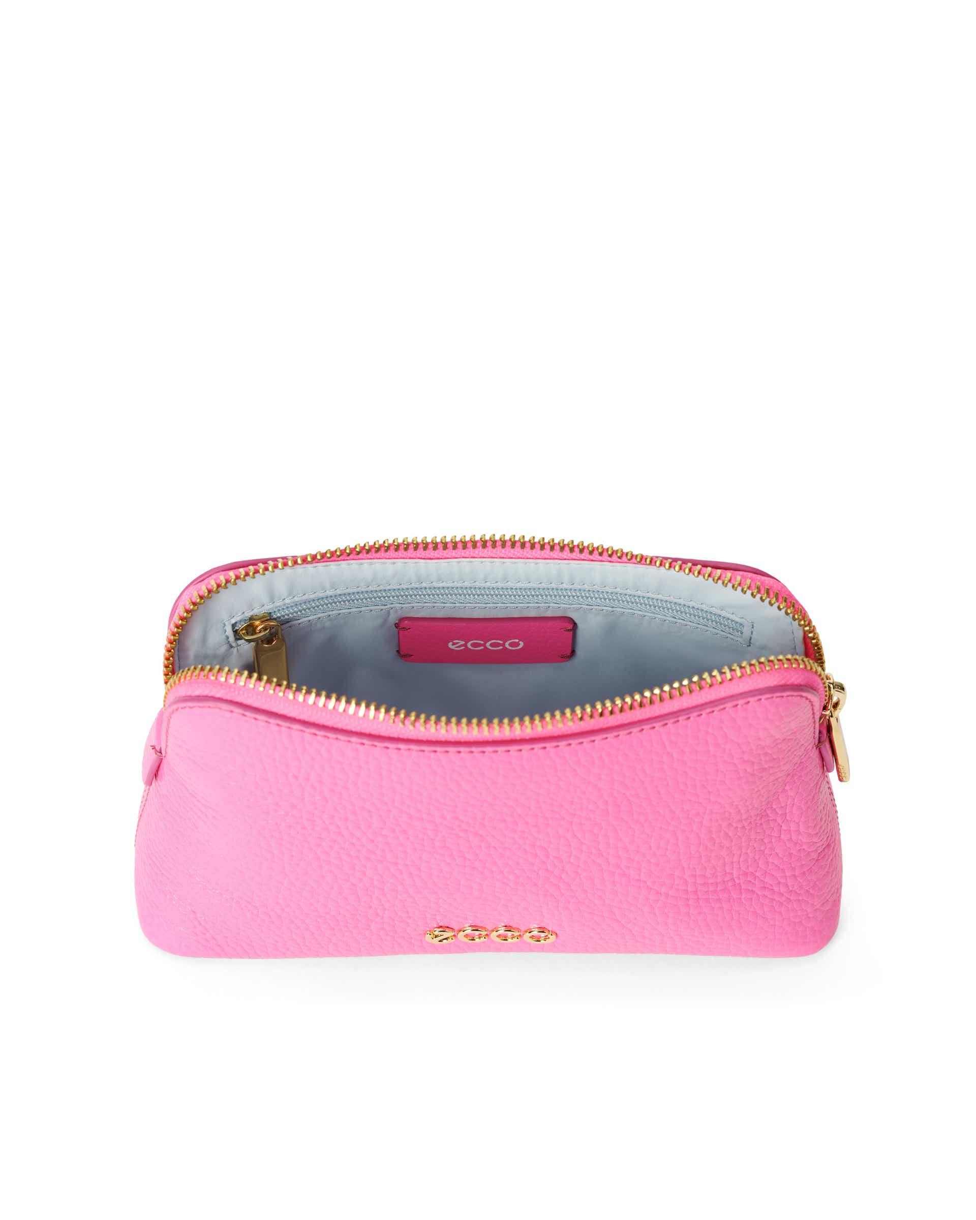 Usnjena etui torba ECCO® Cosmetic Pouch - Rožnata - Inside