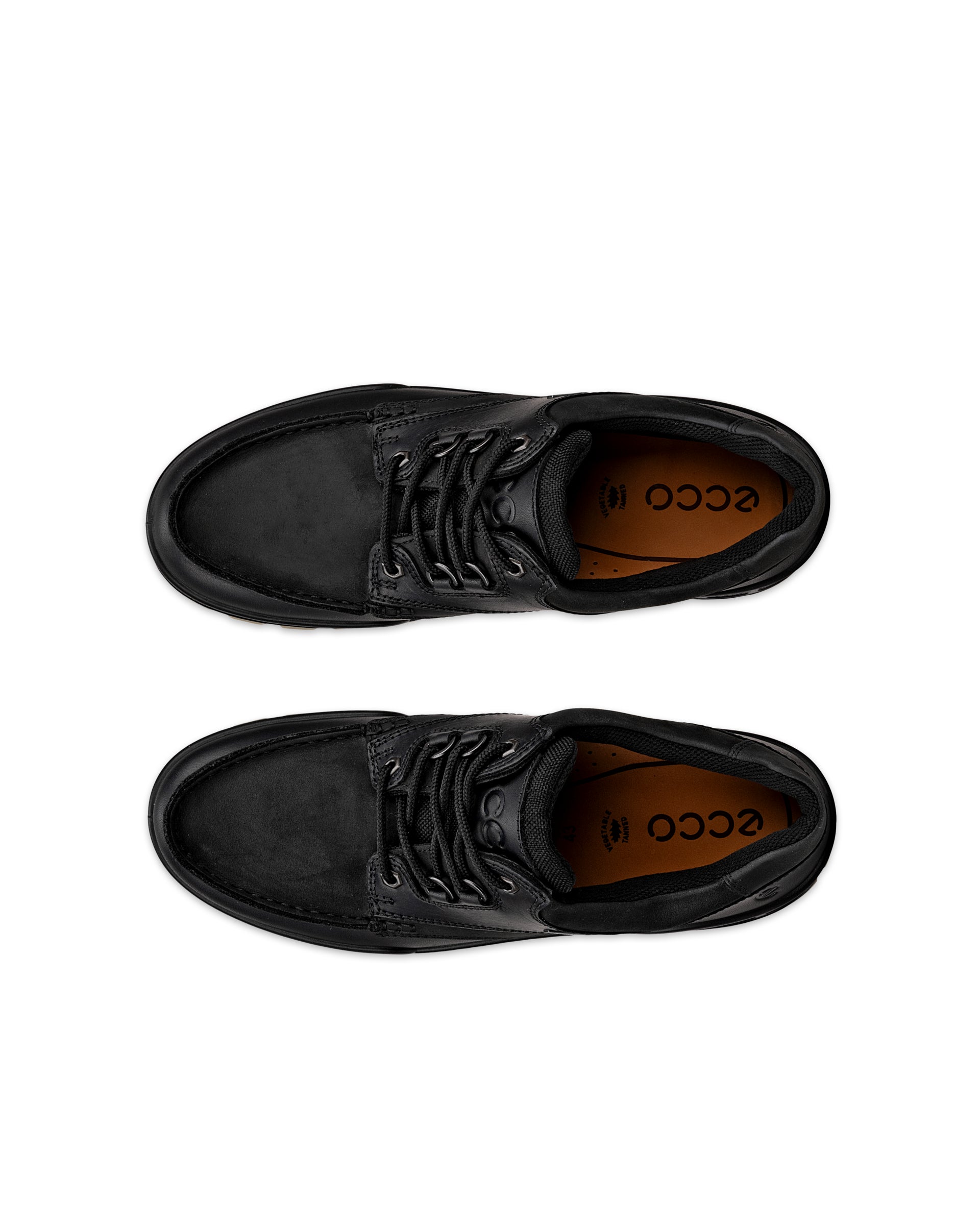 Pánske outdoorové kožené tenisky Gore-Tex ECCO® Track 25 - Čierna - Top left pair