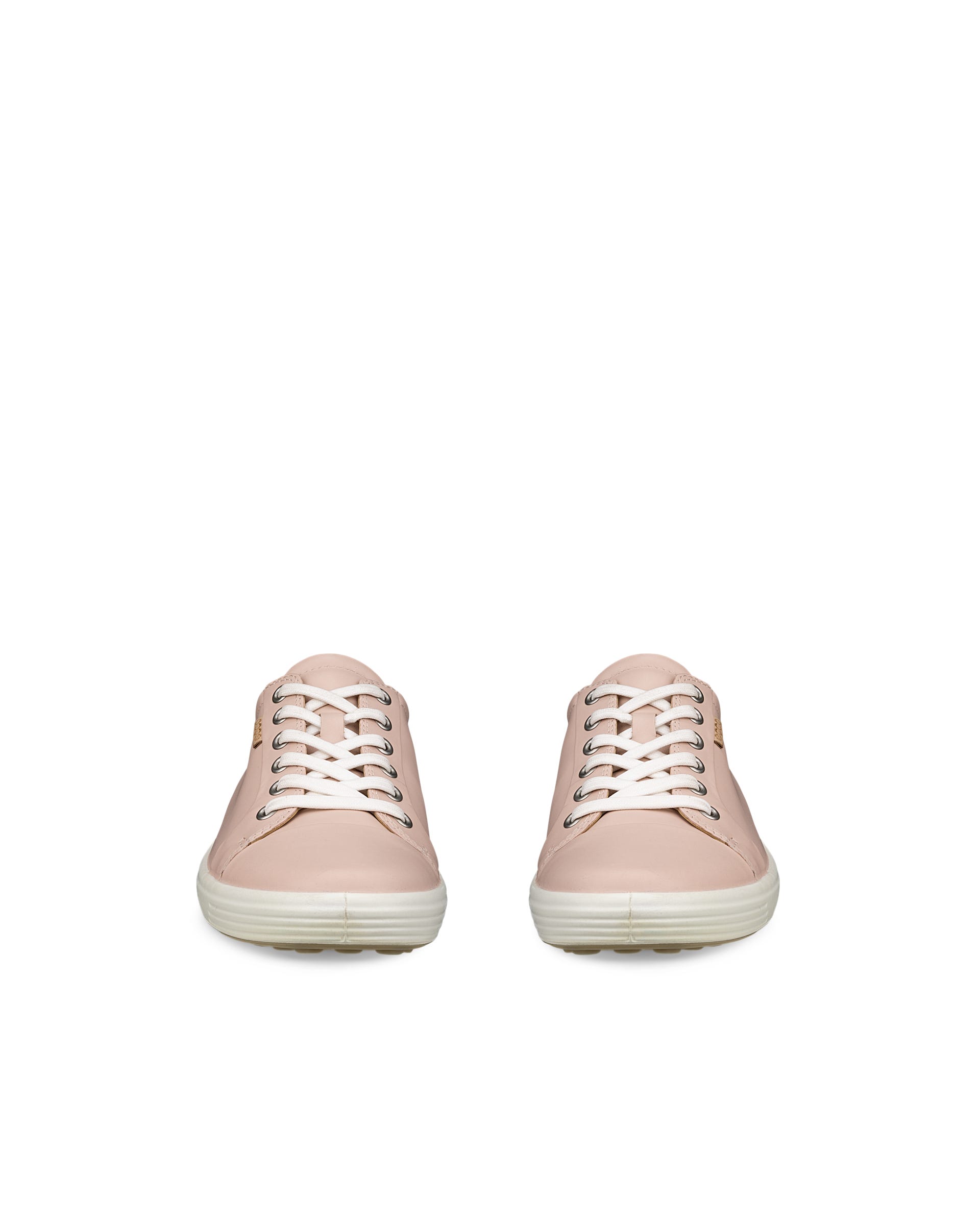 Women's ECCO® Soft 7 Leather Sneaker - Pink - Front pair