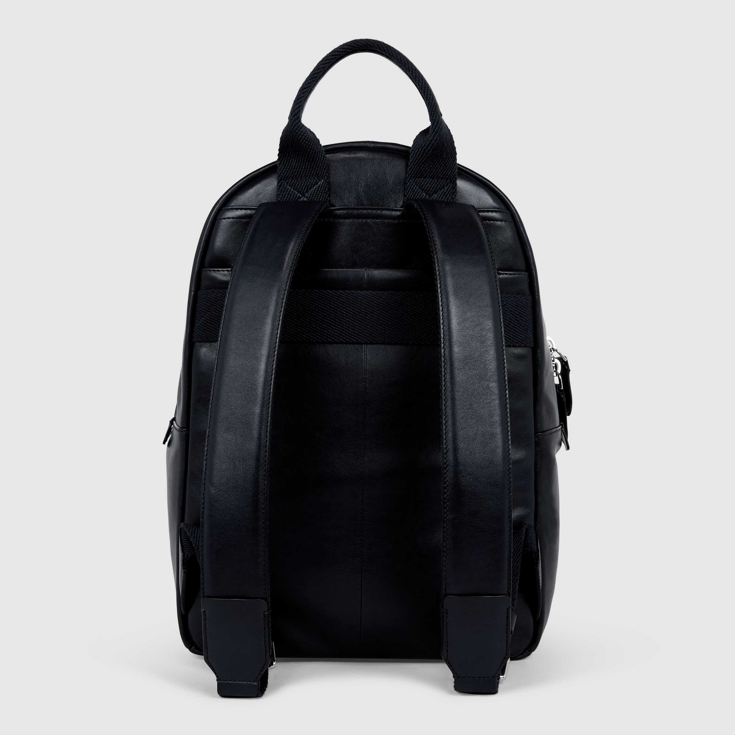 ECCO Journey Round Pack レザーバックパック - ブルー - Back