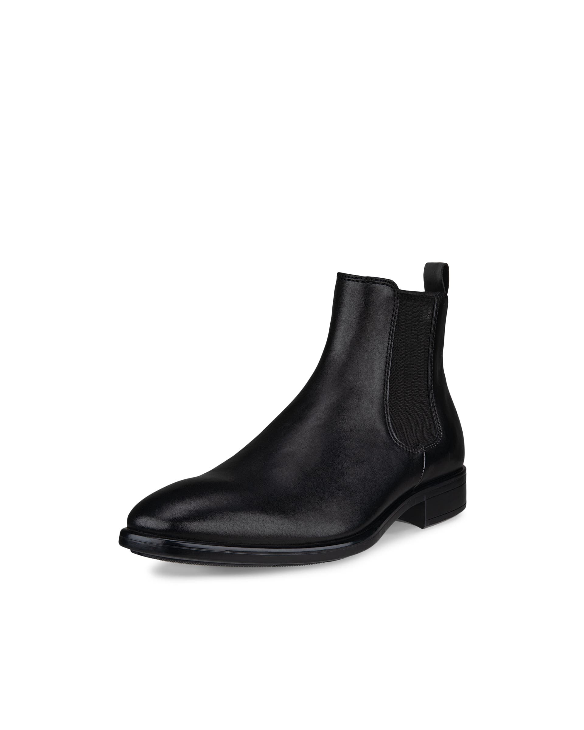 Men's ECCO® Citytray Leather Chelsea Boot - Black - Main