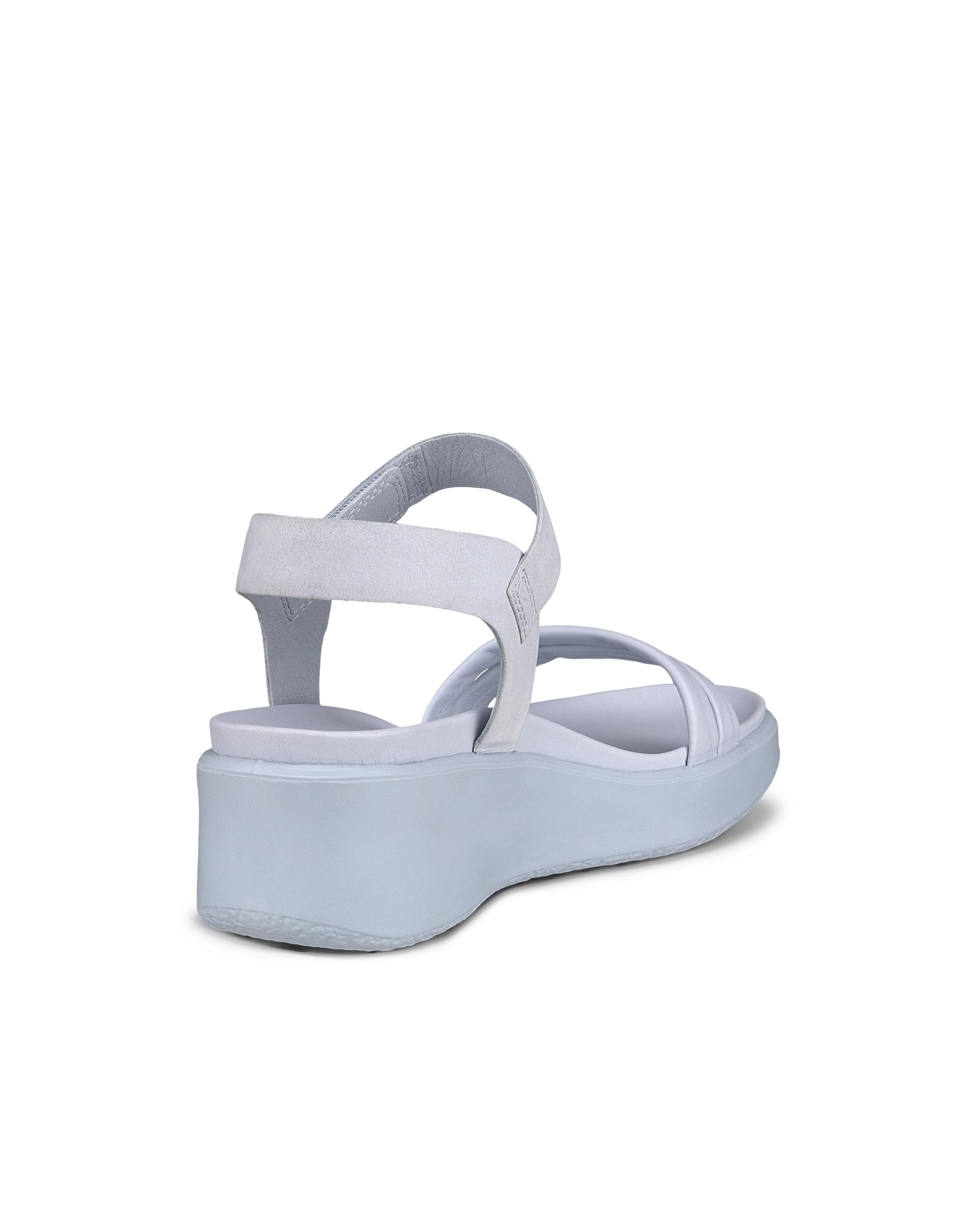Sandalias de piel con cuña ECCO® FLOWT WEDGE LX para mujer - Azul - Back