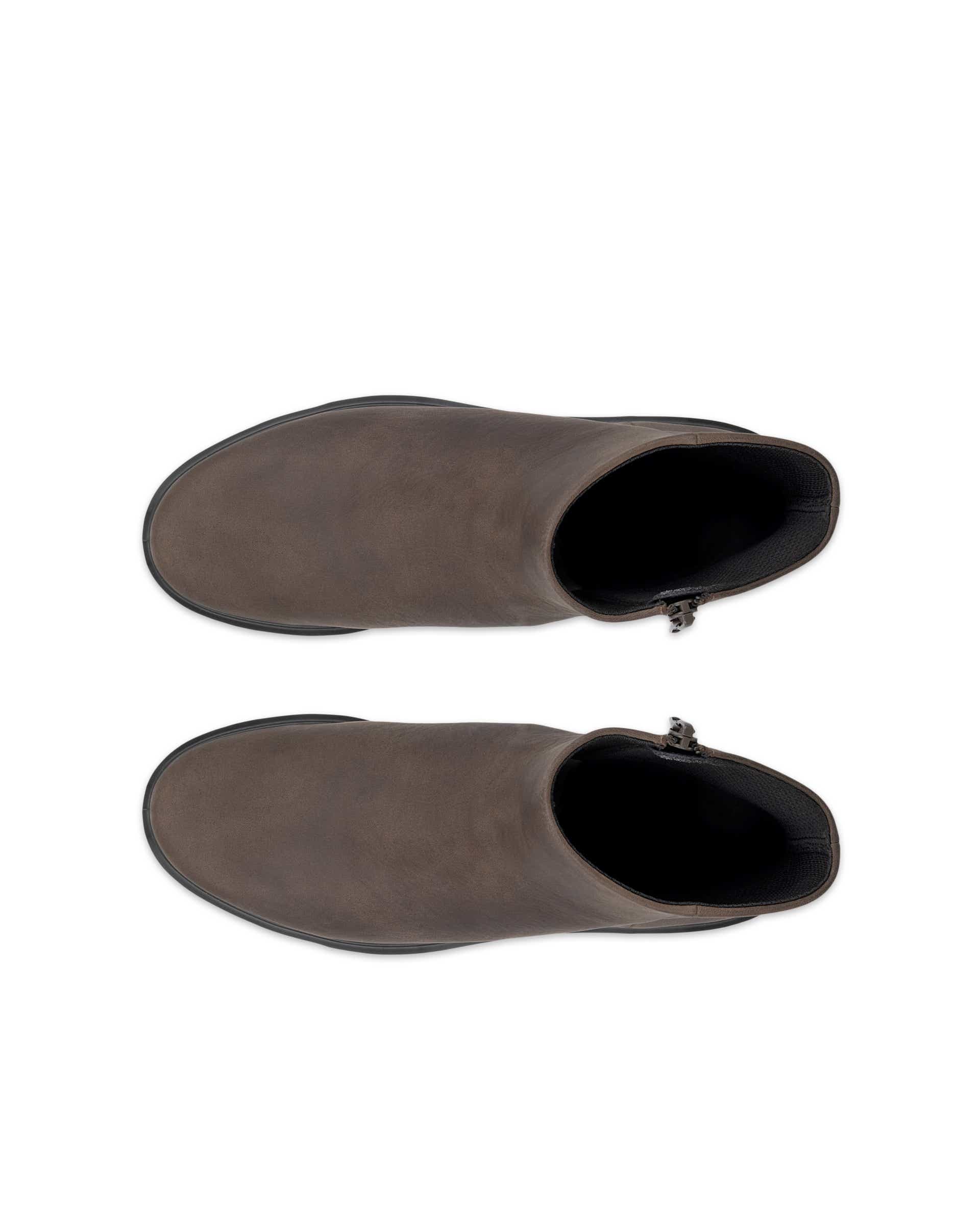 Women's ECCO® METROPOLE VIENNA Nubuck Waterproof Mid-Cut Boot - Brown - Top left pair