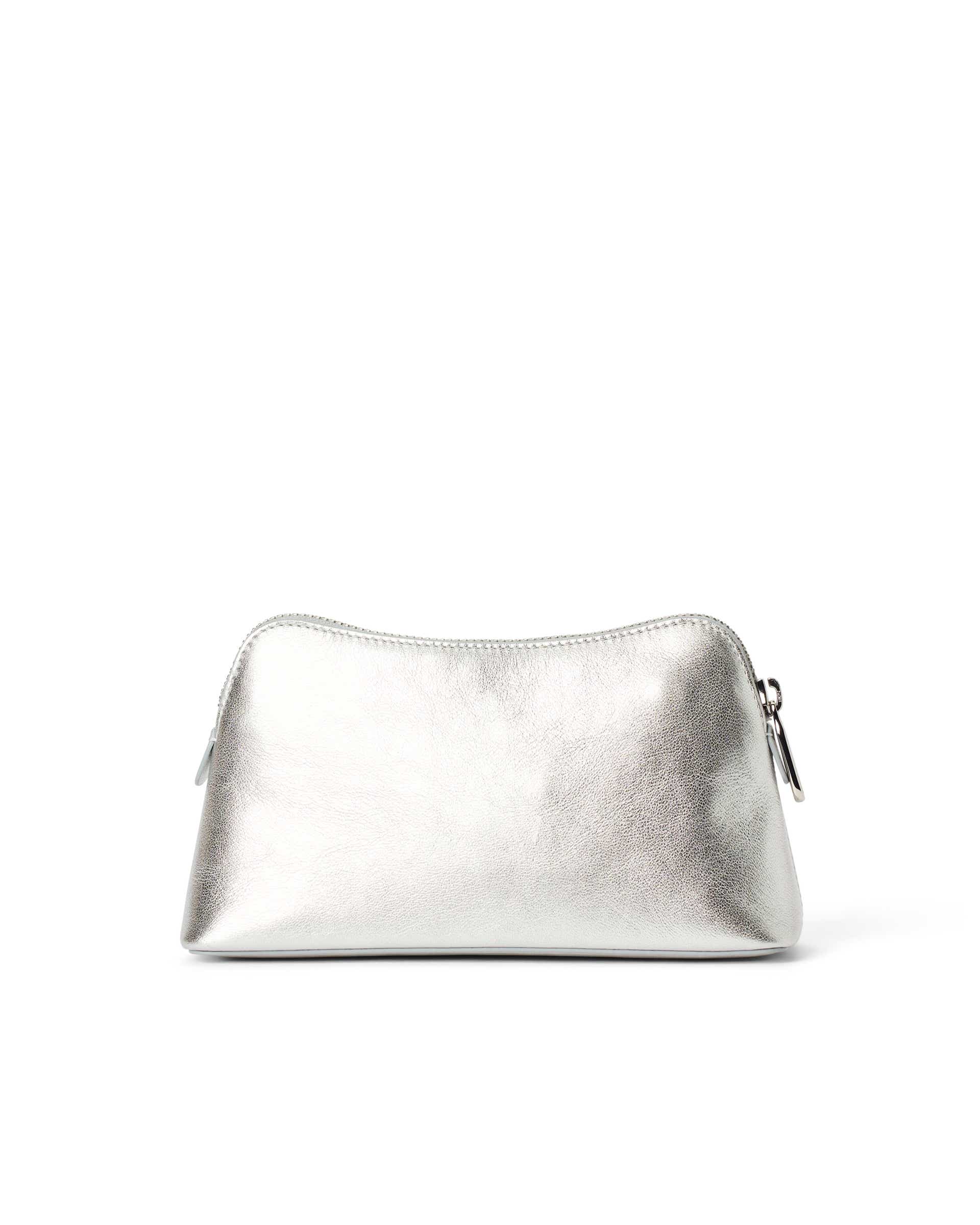 ECCO® COSMETIC POUCH odinė rankinė moterims - Sidabrinė - Back