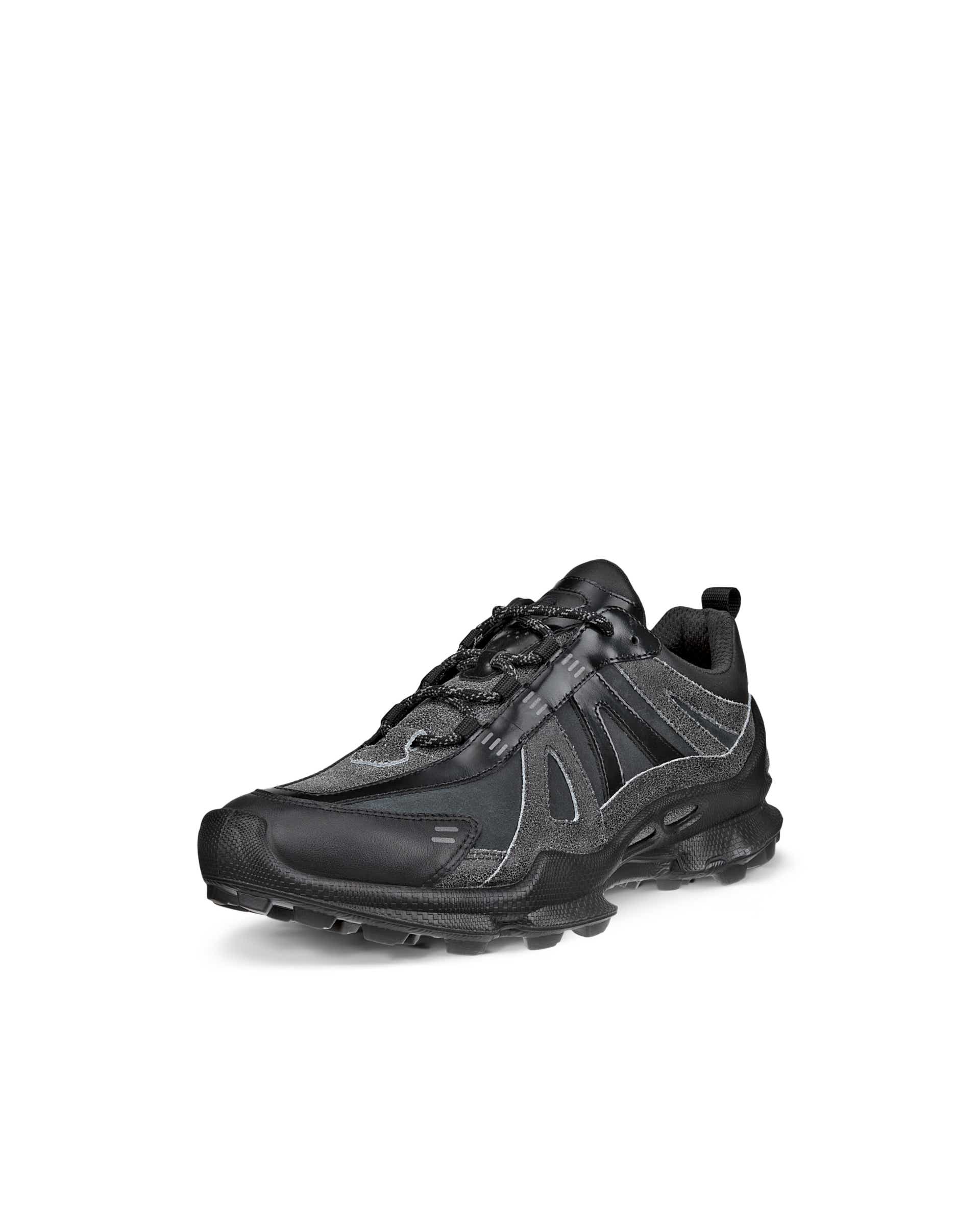 ECCO® BIOM C-Trail baskets de plein air en cuir pour homme - Noir - Main