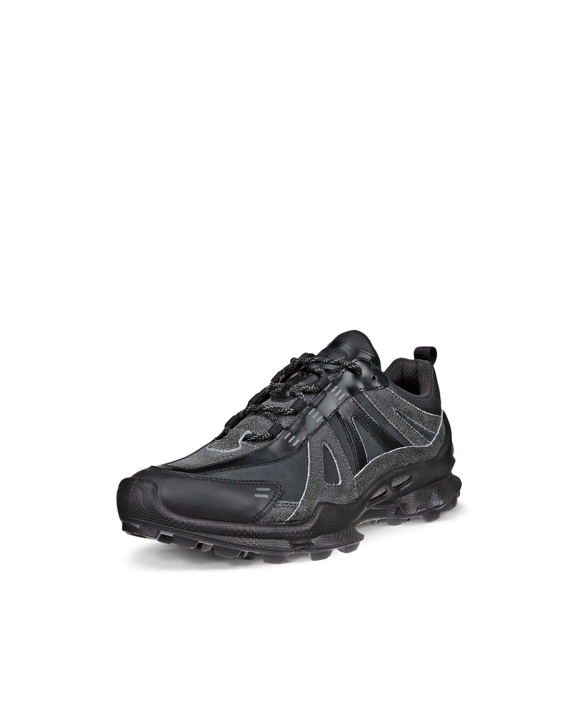 ECCO® BIOM C-Trail baskets de plein air en cuir pour homme - Noir - Main