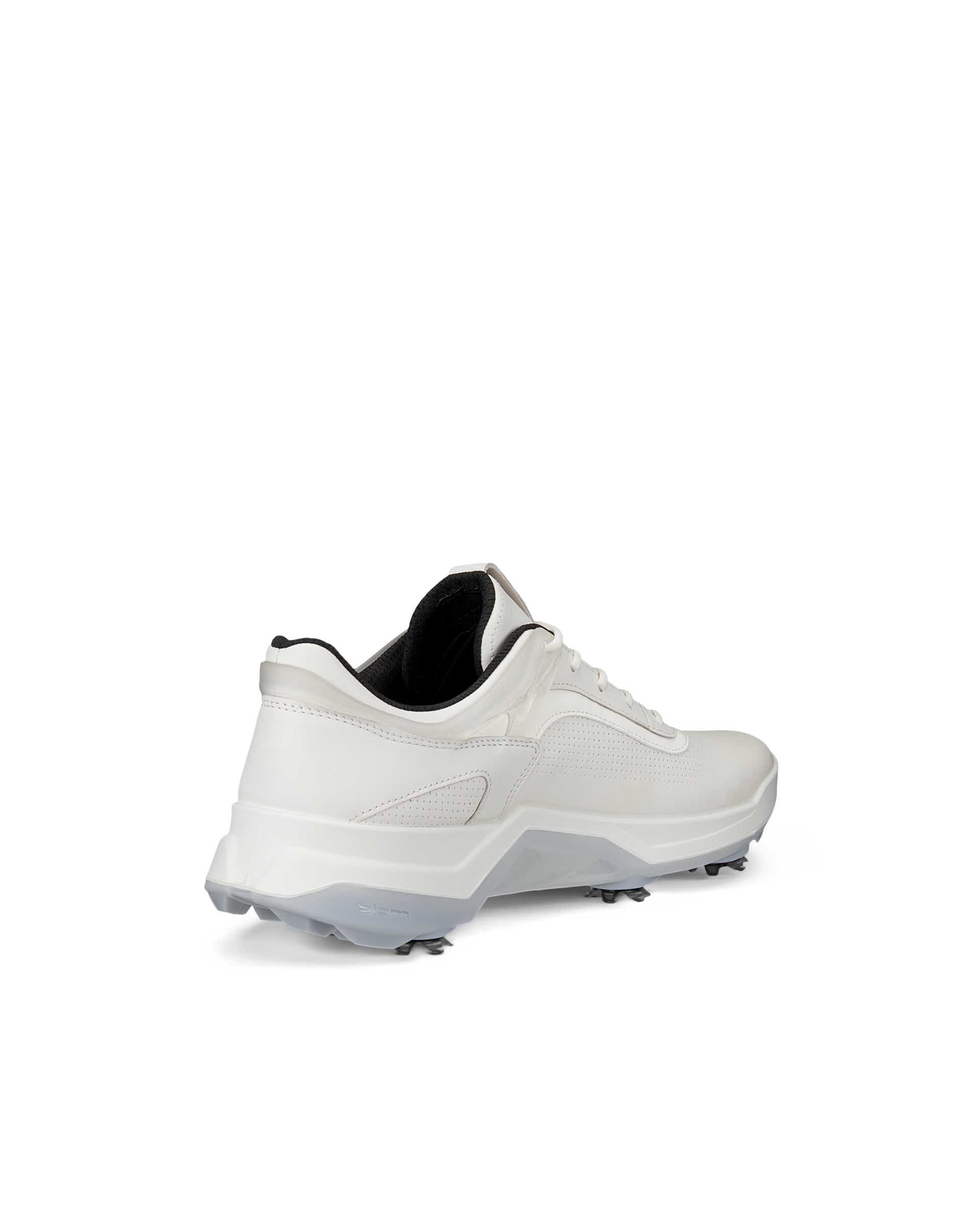 Men's ECCO® Golf Biom G5 Leather Cleated Waterproof Golf Shoe - White - Back