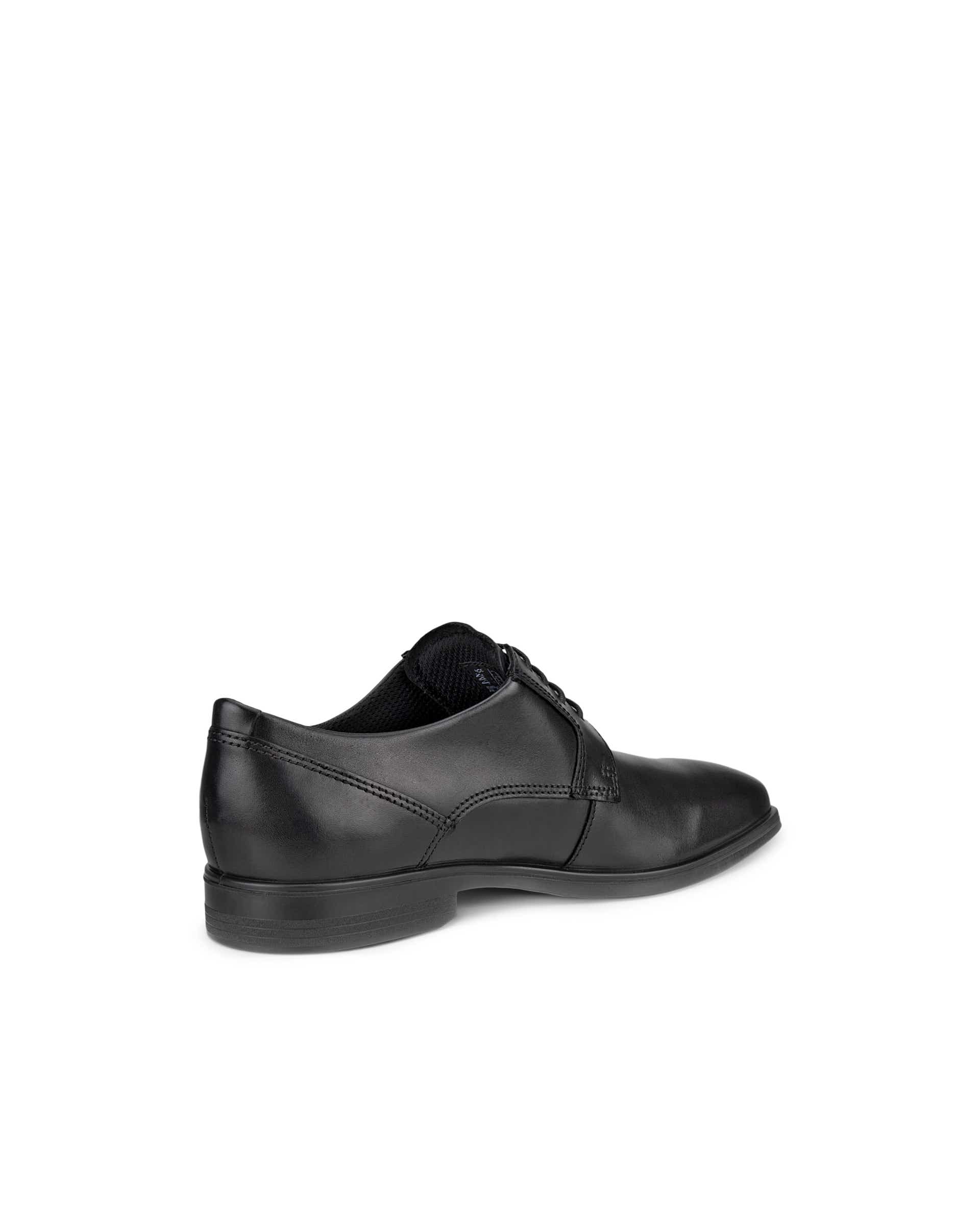 ECCO Men Queenstown Plain-toe Derby Shoes - Black - Back