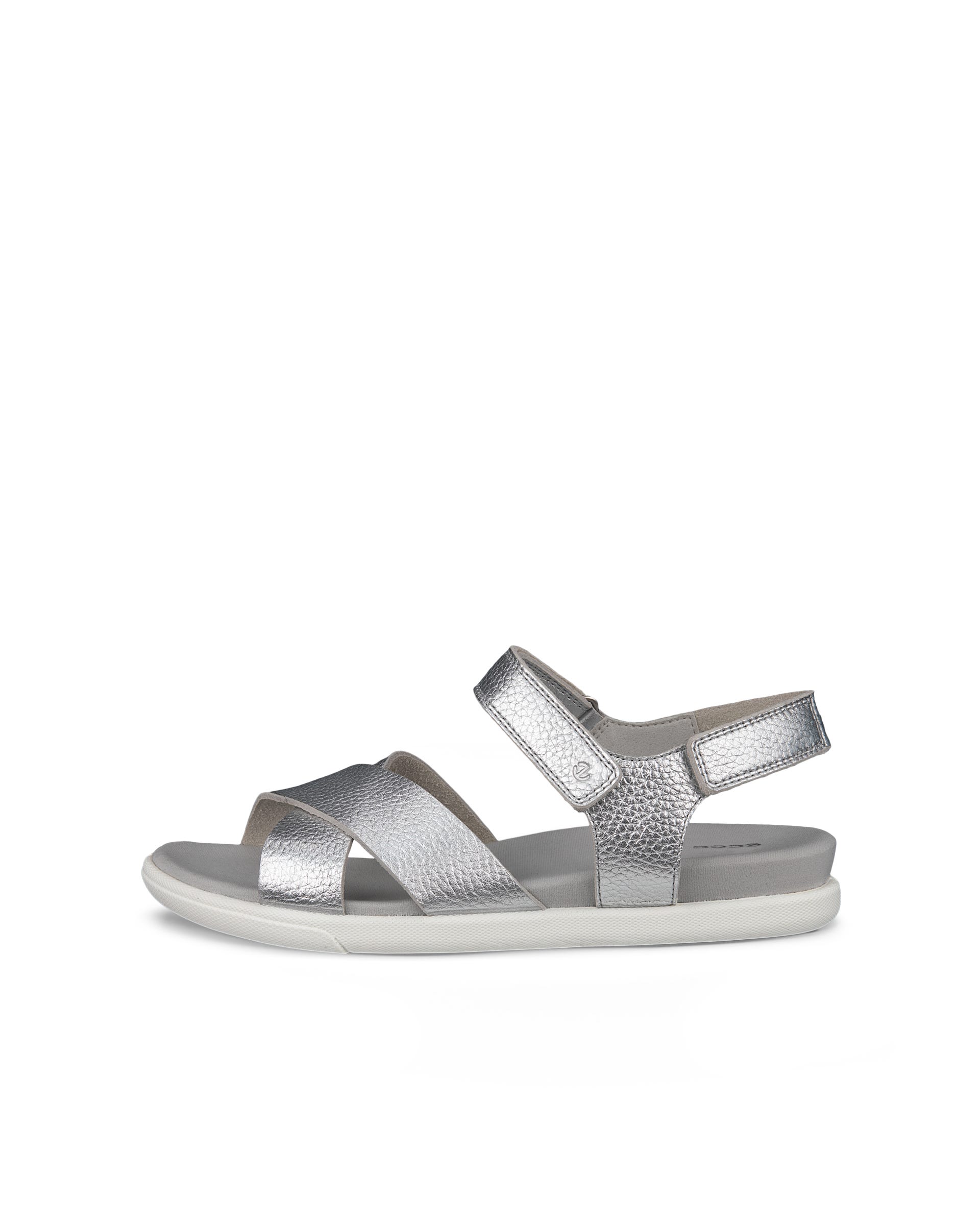 Women's ECCO® Damara Leather Sandal - Metallics - Outside