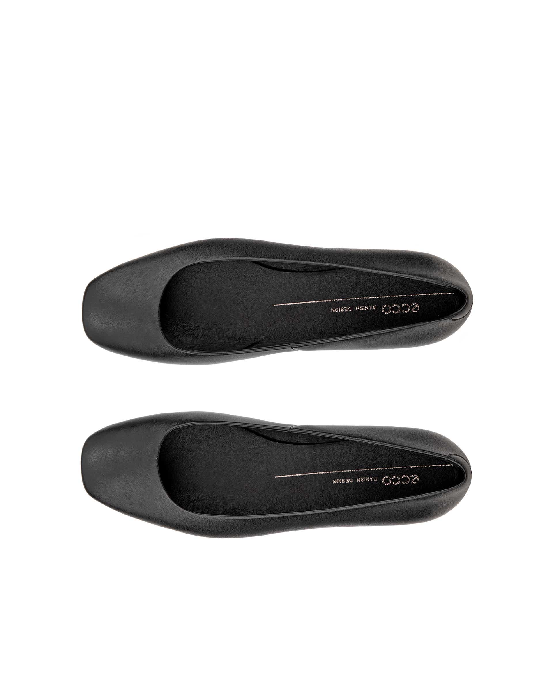 Dámské kožené baleríny ECCO® Margot - Černá - Top left pair