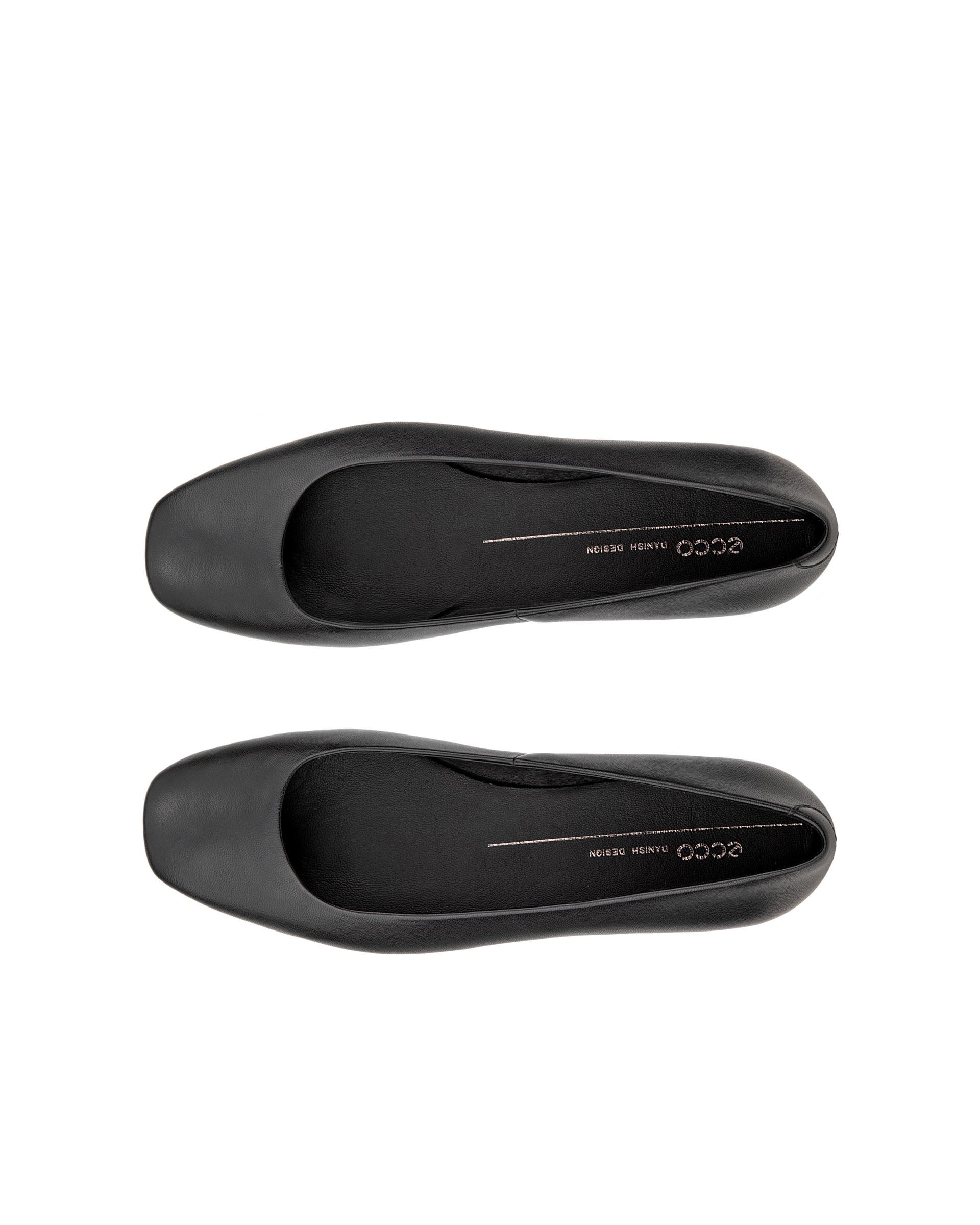Dámske kožené baleríny ECCO® Margot - Čierna - Top left pair