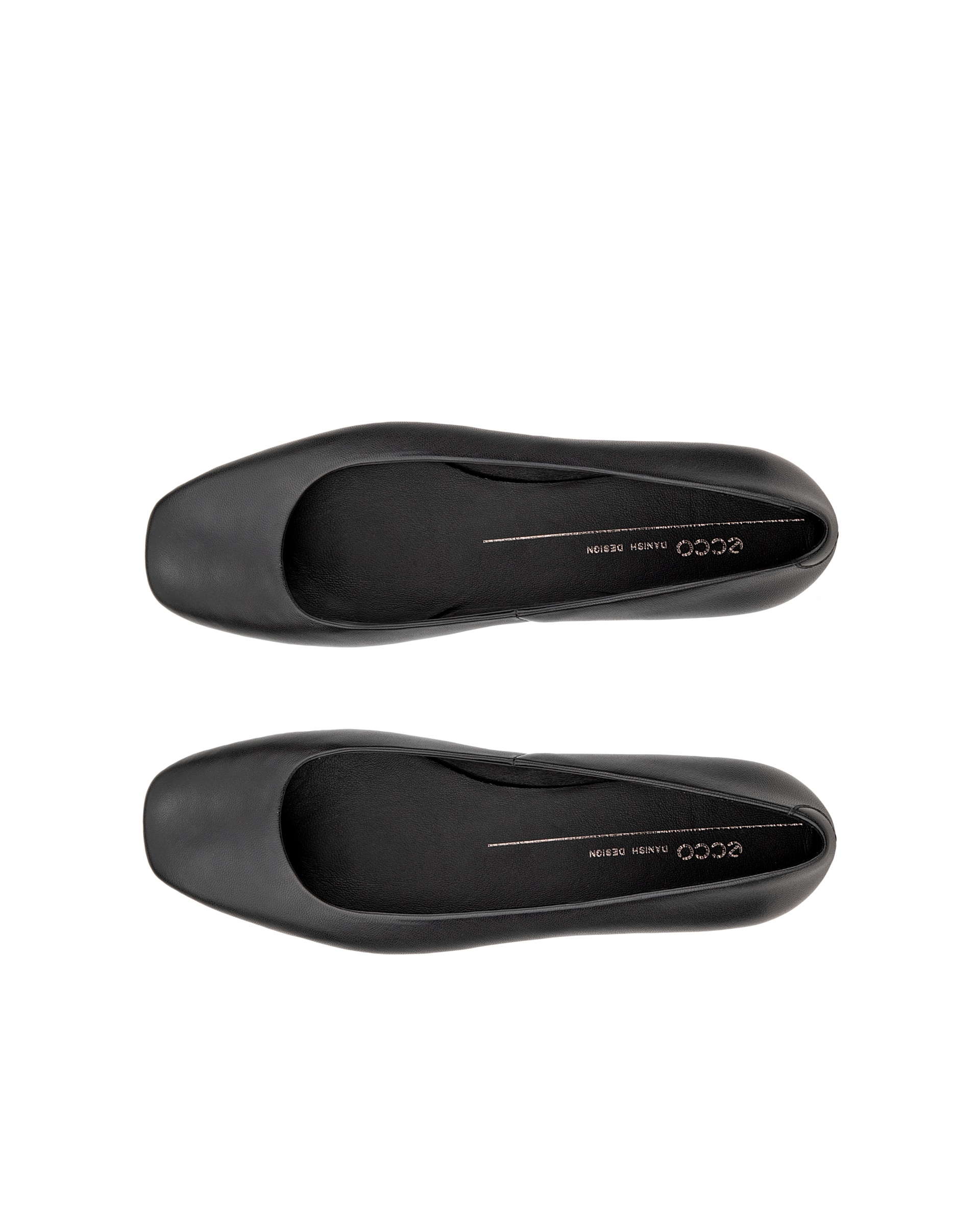 Dámské kožené baleríny ECCO® Margot - Černá - Top left pair