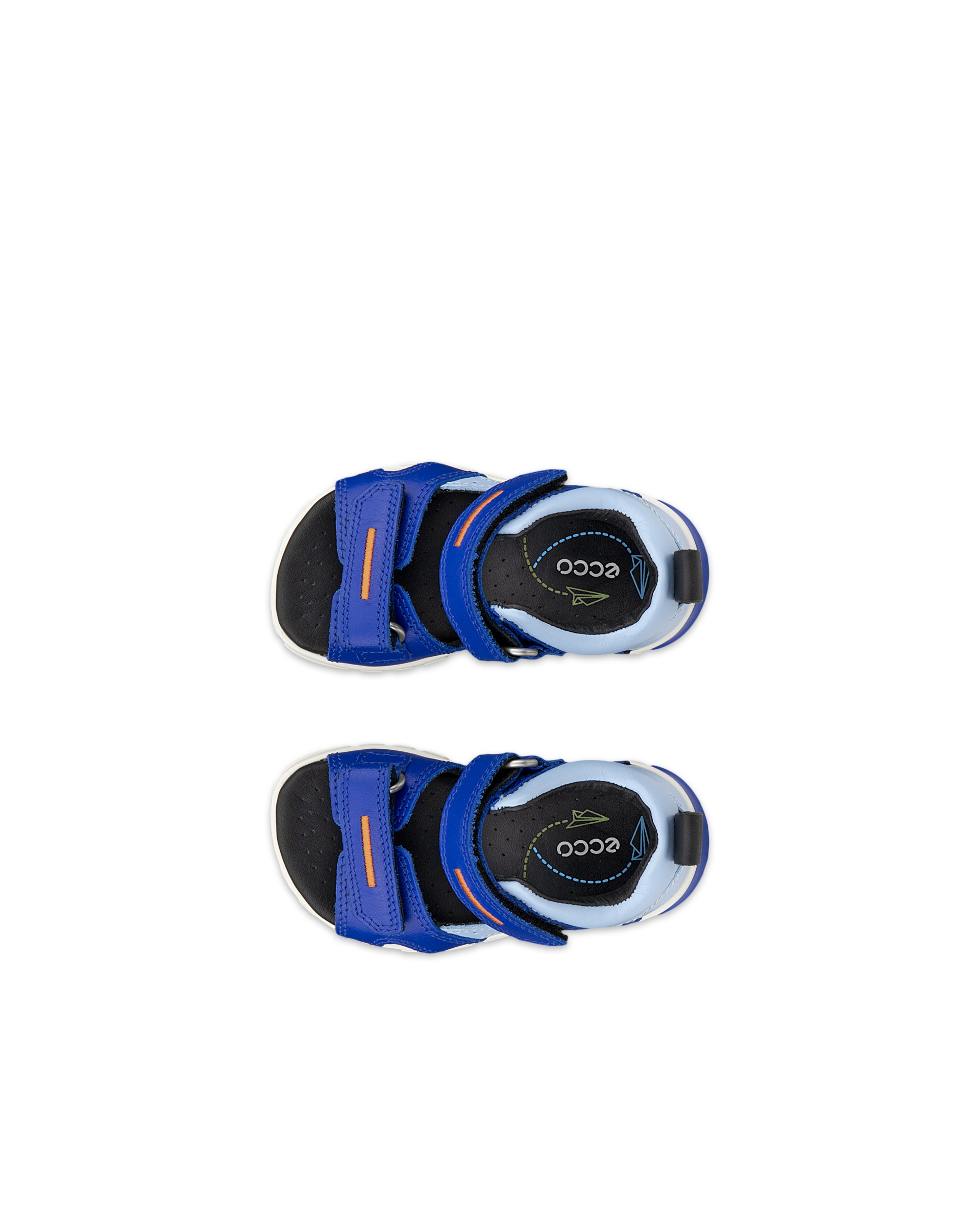 Sandalias de piel ECCO® Mini Stride para niño/a - Azul - Top left pair