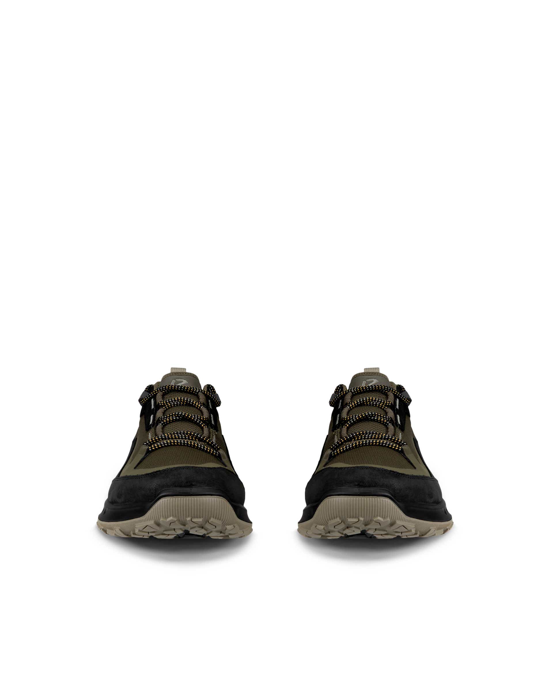 ECCO ULT-TRN Low メンズ ヌバックウォータープルーフハイキングシューズ - グリーン - Front pair