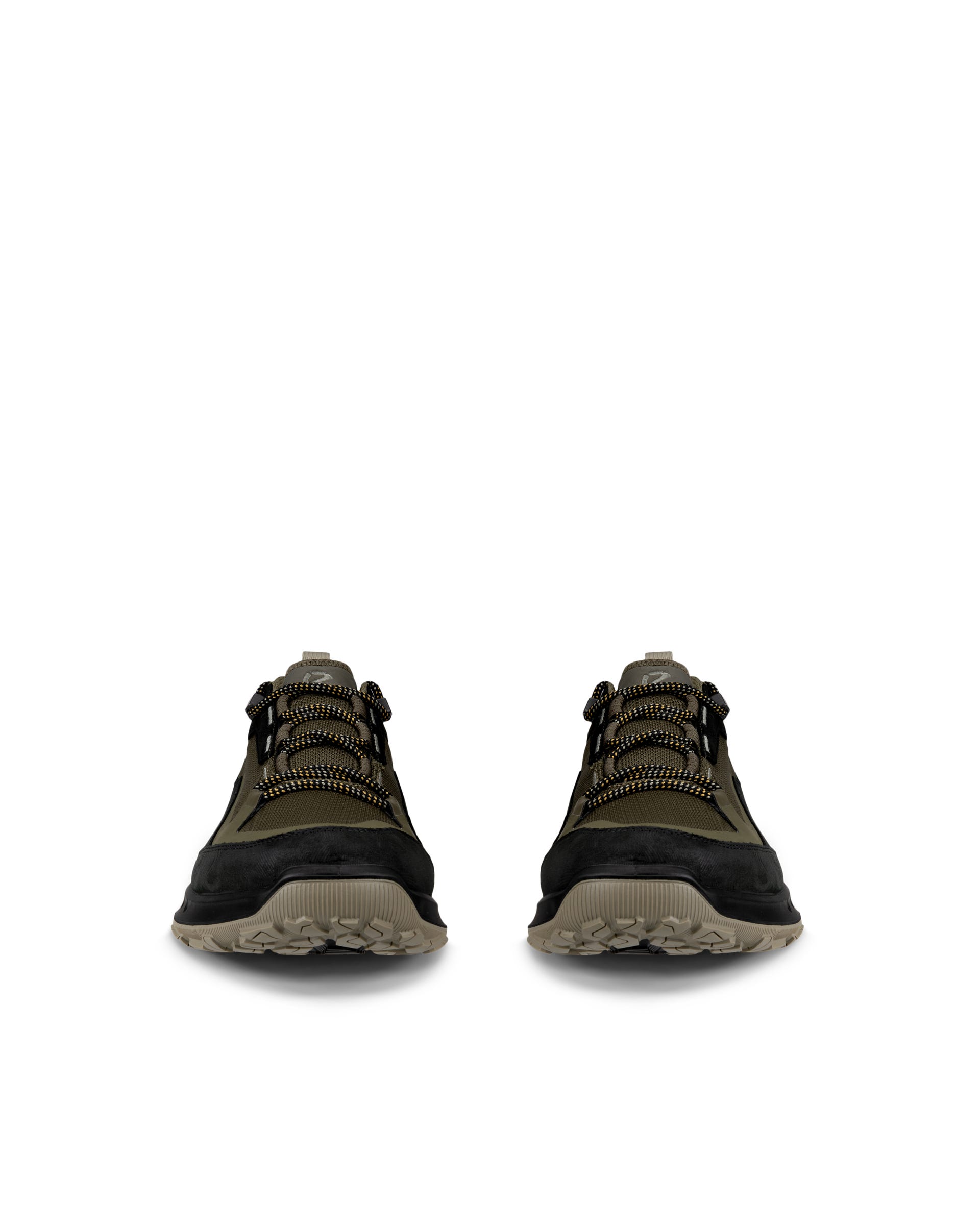 Men's ECCO® Ult-Trn Nubuck Waterproof Hiking Shoe - Green - Front pair