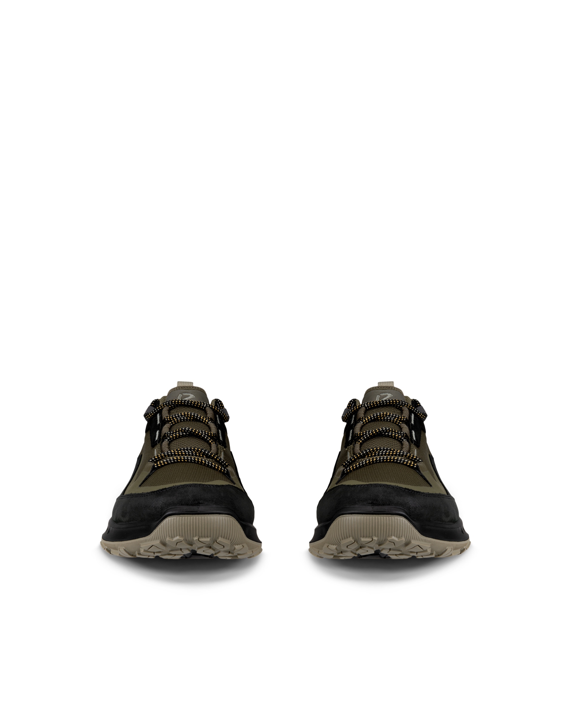 ECCO ULT-TRN Low メンズ ヌバックウォータープルーフハイキングシューズ - グリーン - Front pair