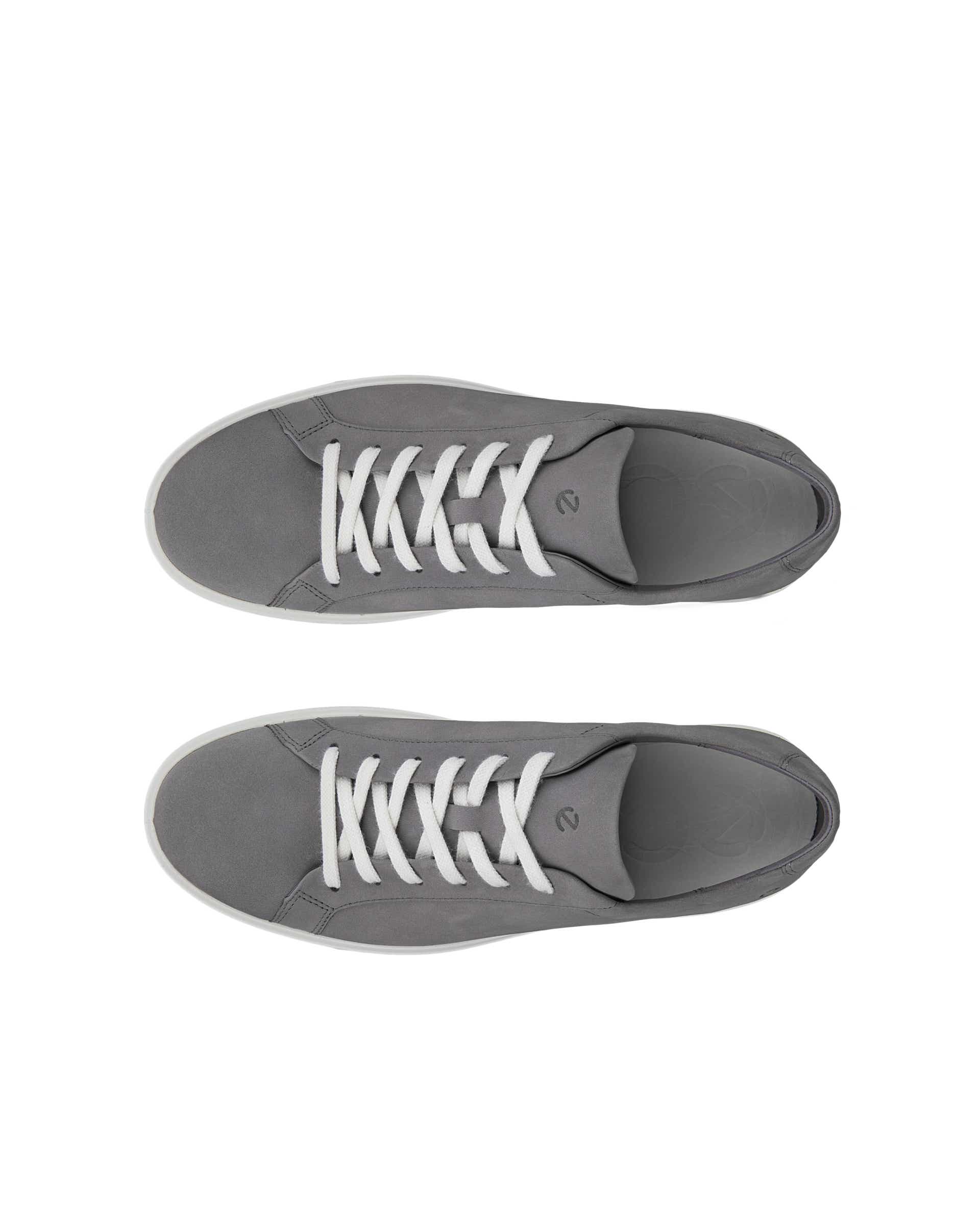 Pánské nubukové tenisky ECCO® Soft 60 - Šedá - Top left pair
