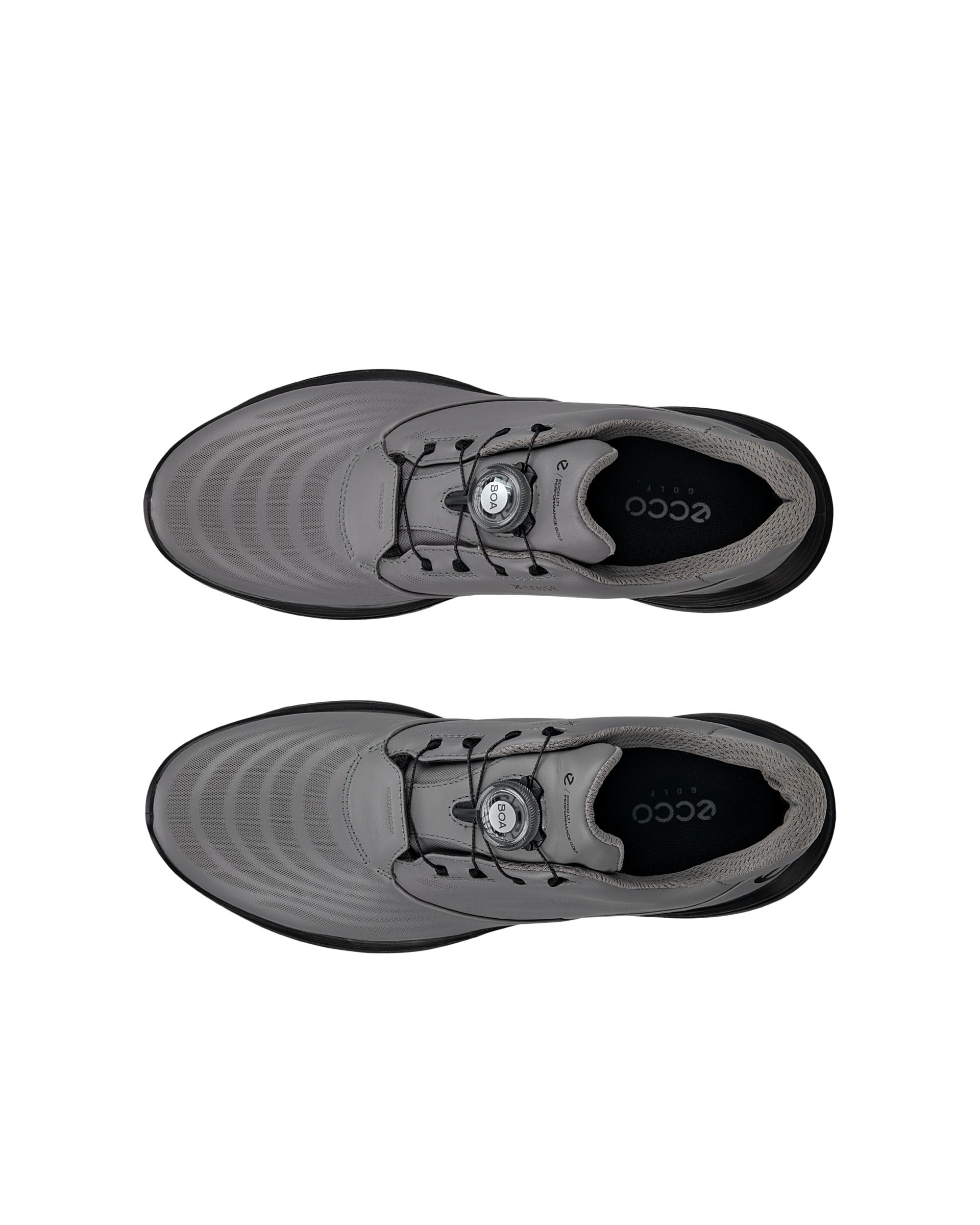 ECCO® Golf LT1 Herren Wasserdichte Golfschuh aus Leder - Grau - Top left pair