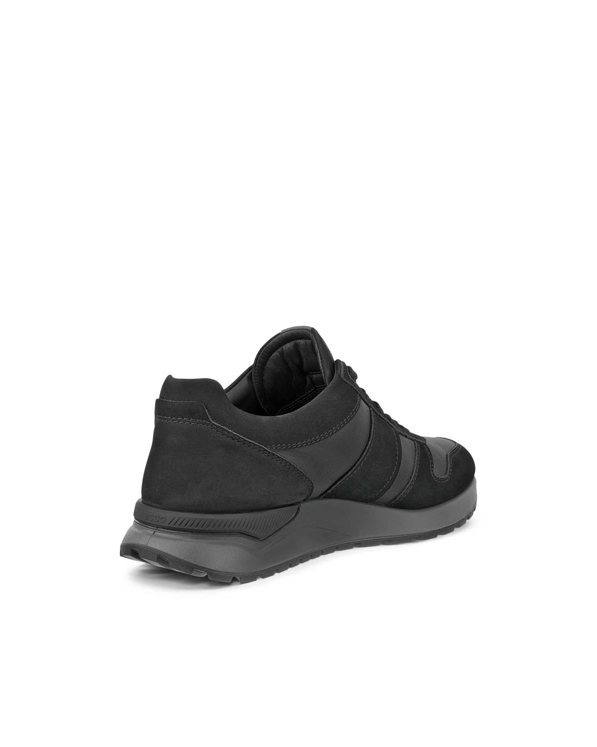 Men's ECCO® ASTIR NEO Leather Sneaker - Black - Back