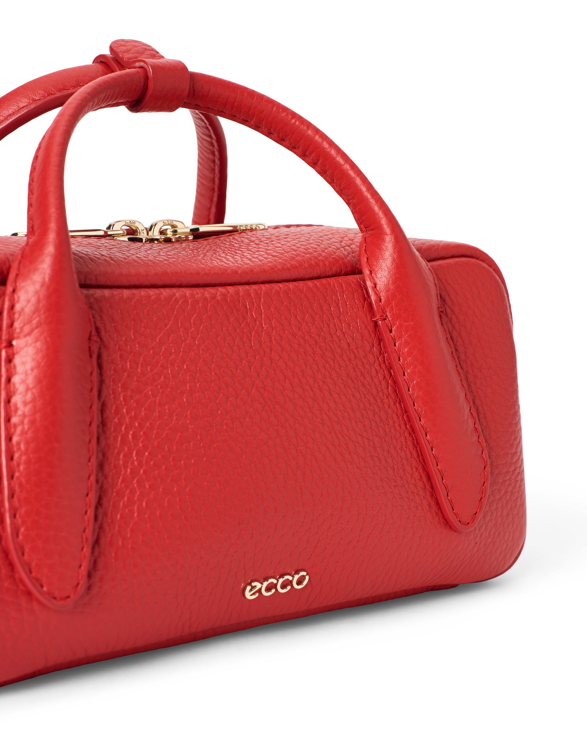 Ženski usnjena bowling torba ECCO® BOWLING BAG S - Rdeča - Main