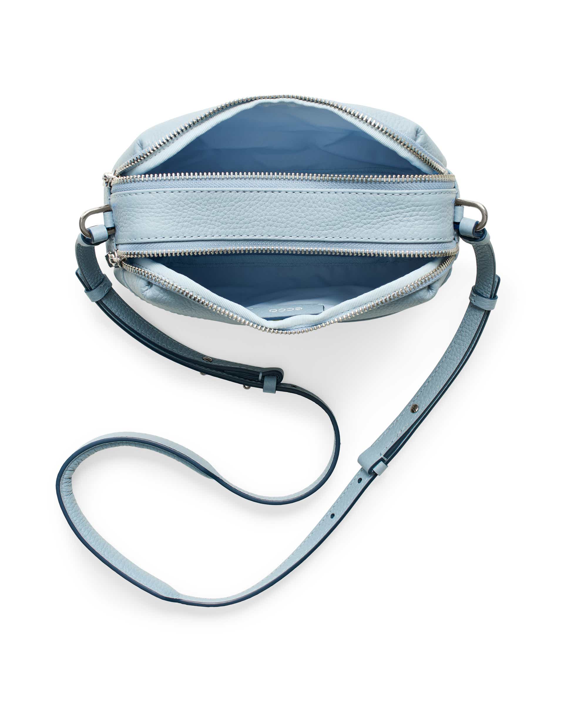 Mala para câmara couro ECCO® CAMERA BAG CURVE - Azul - Birdeye
