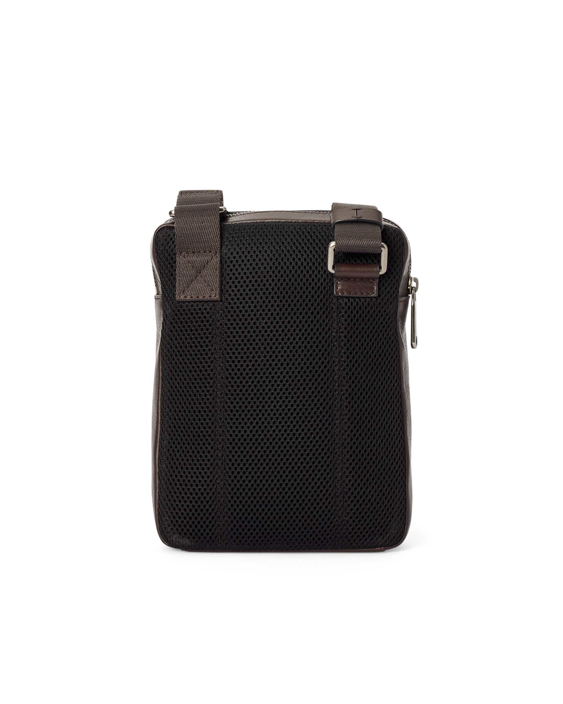 Kožená plochá kabelka cez rameno ECCO® FLAT POUCH CITY - Hnedá - Back