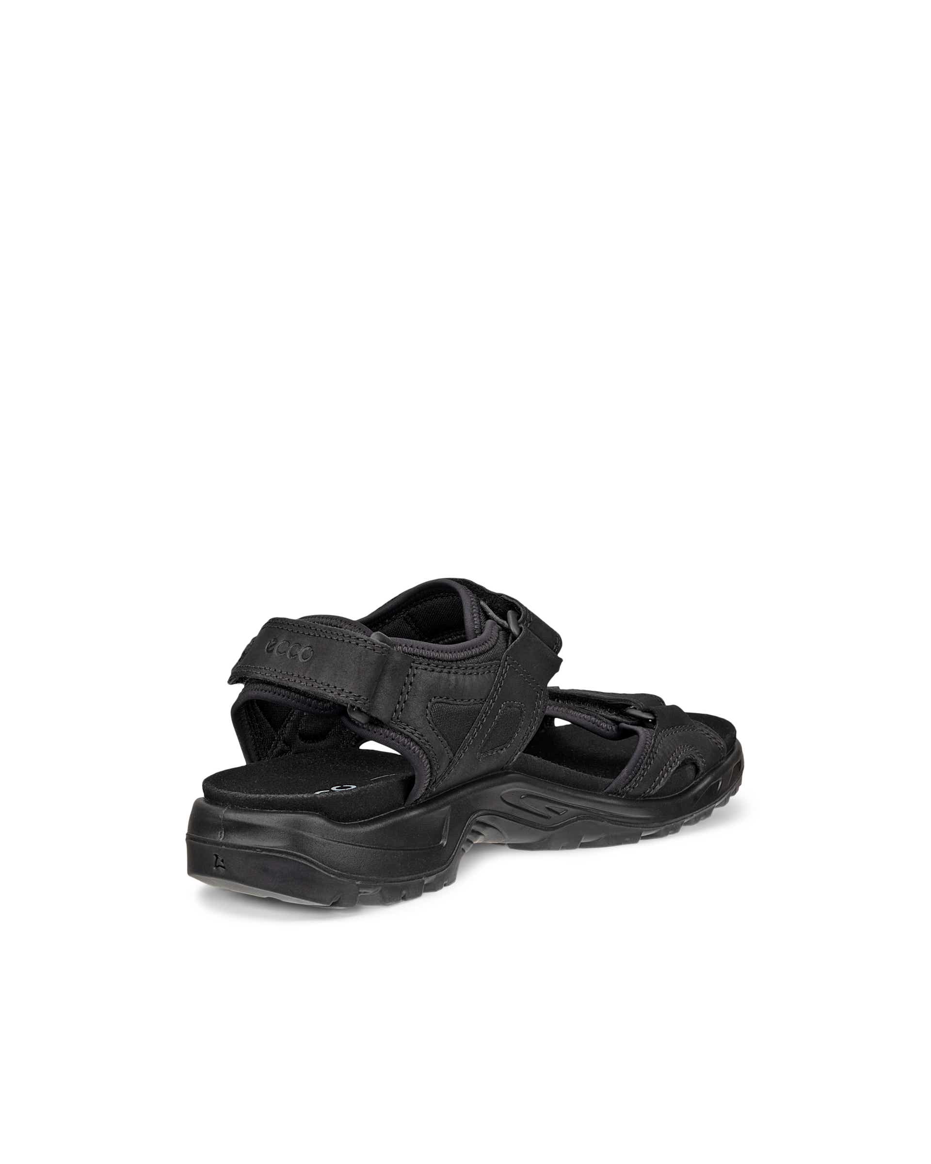 Męskie nubukowe sandały outdoor ECCO® OFFROAD - Czarny - Back