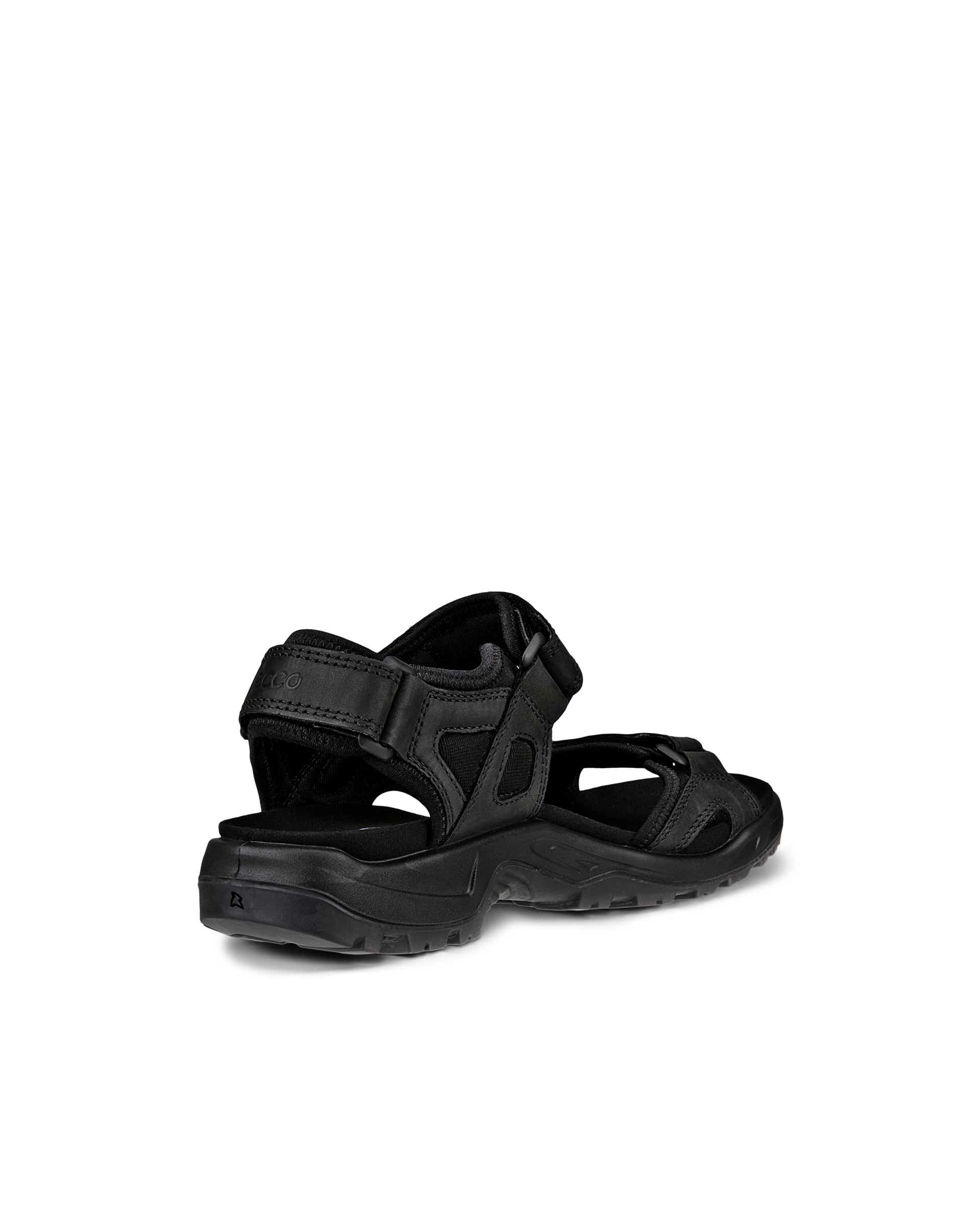ECCO® OFFROAD sandale de marche en nubuck pour homme - Noir - Back
