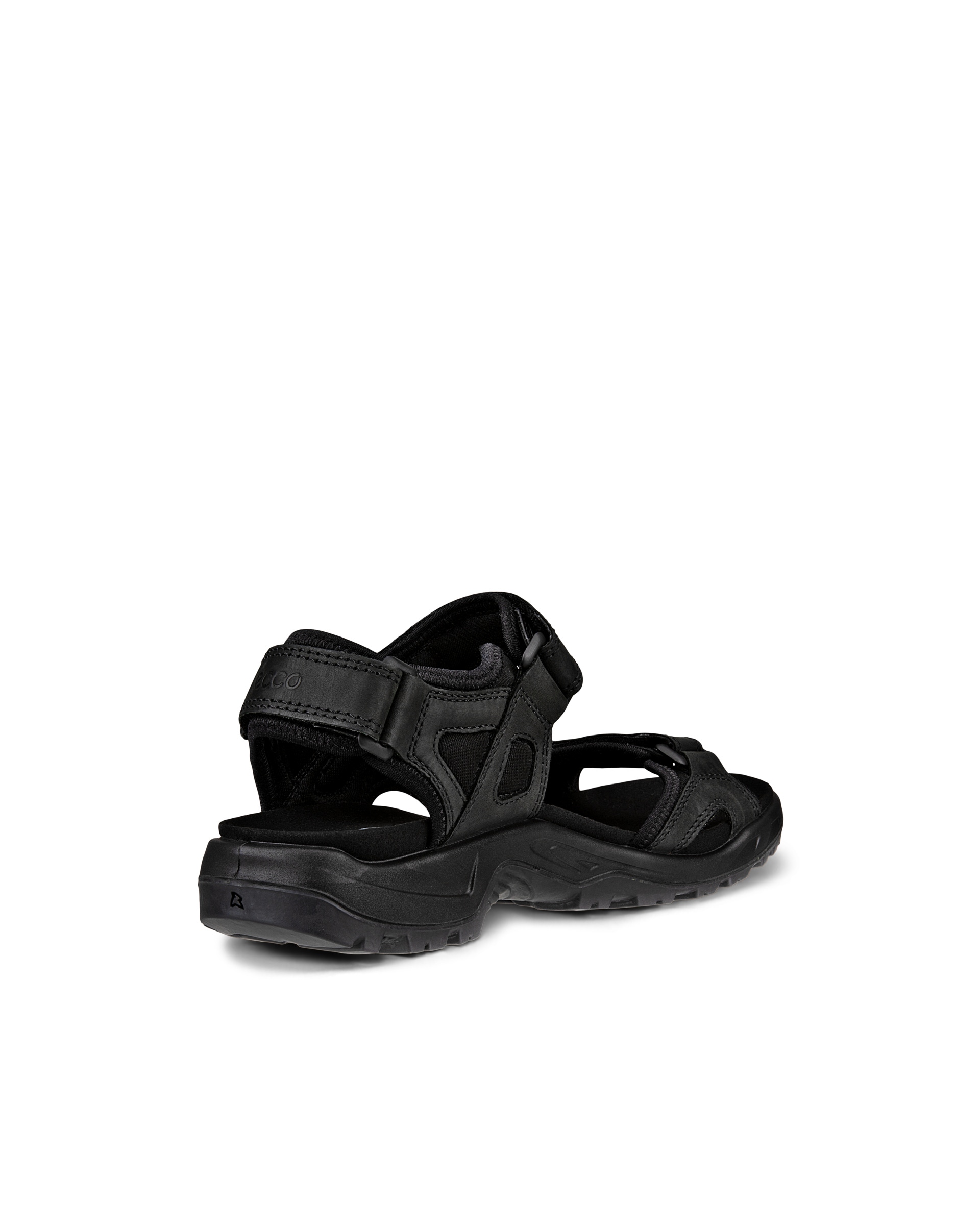 ECCO® OFFROAD sandale de marche en nubuck pour homme - Noir - Back