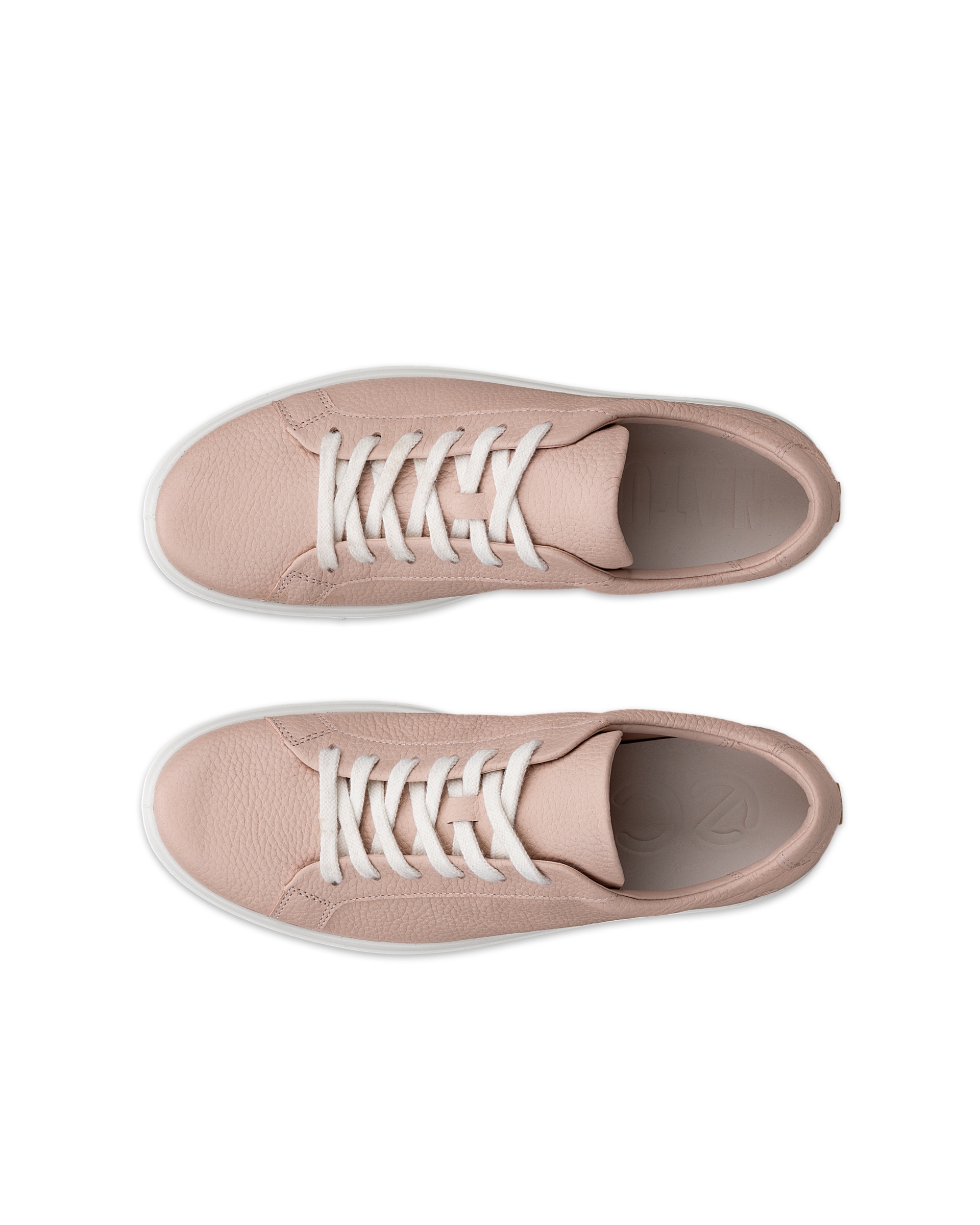 ECCO® SOFT 60 Damen Ledersneaker - Rosa - Top left pair