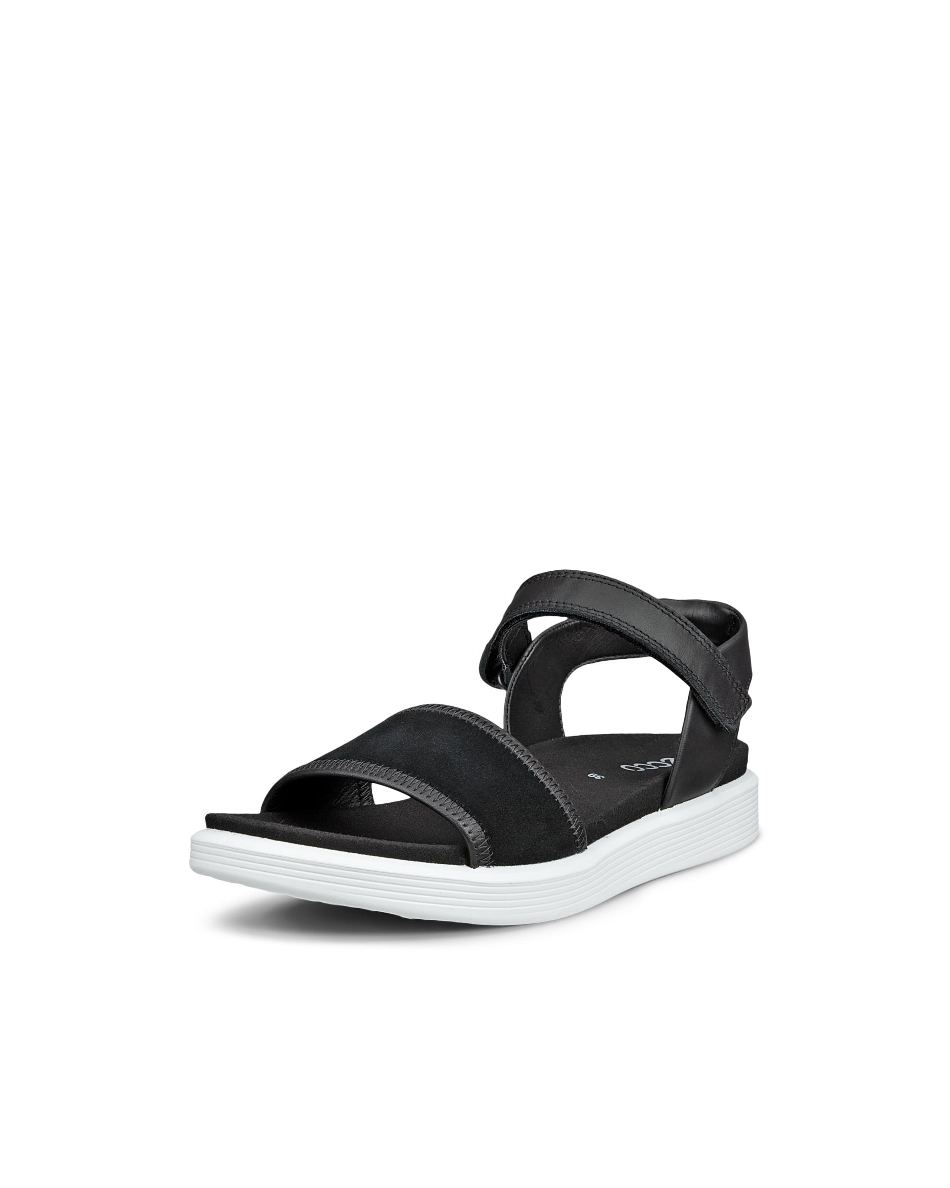 Women's ECCO® Soft Sandal Leather Two Strap Sandal