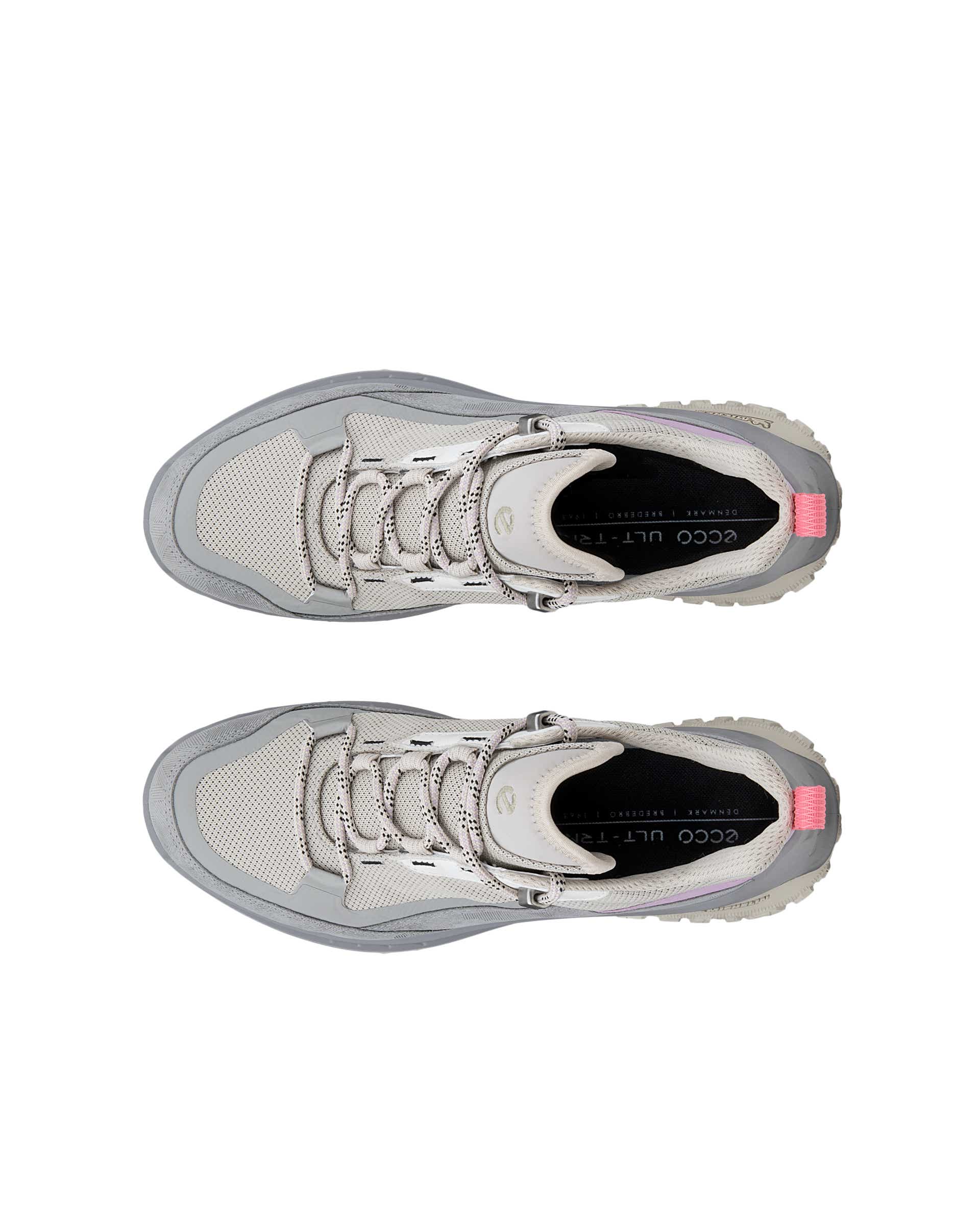 Dámská nubuková voděodolná turistická obuv ECCO® ULT-TRN - Šedá - Top left pair