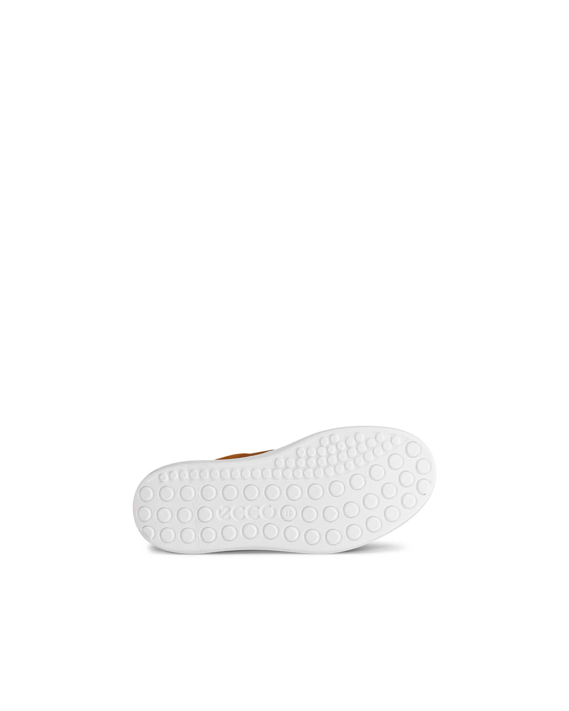 Kids' ECCO® SOFT 60 Nubuck Sneaker - Brown - Sole