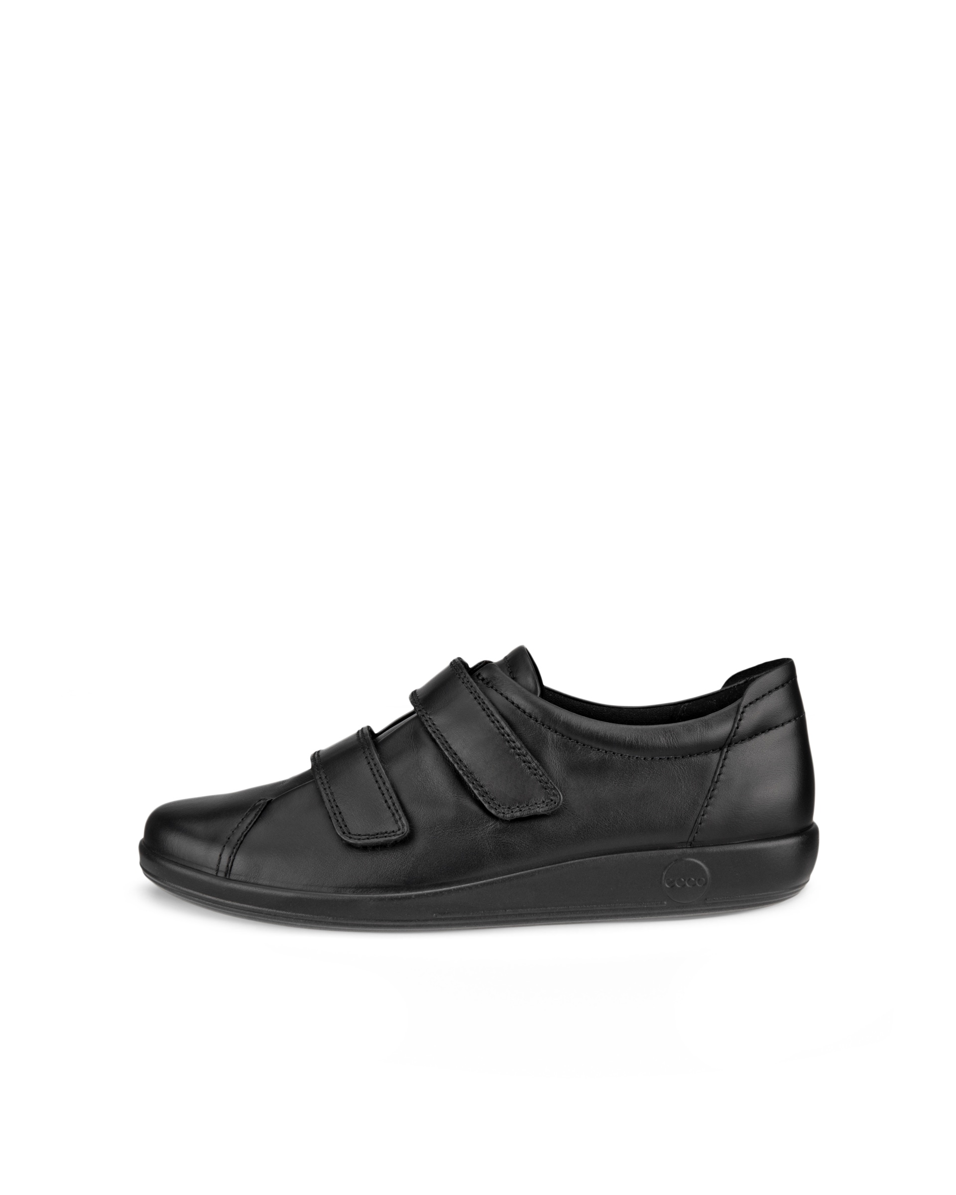ECCO® Soft 2.0 Dames leren wandelschoen - Zwart - Outside
