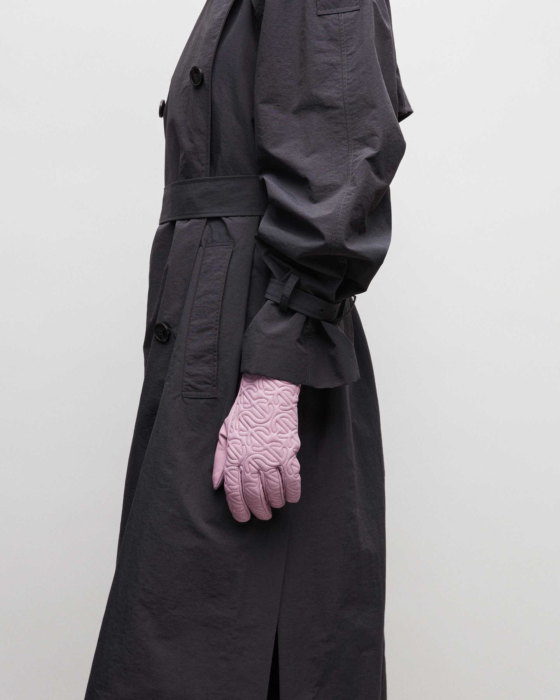 Women's ECCO® Leather Gloves - Purple - Lifestyle image-1