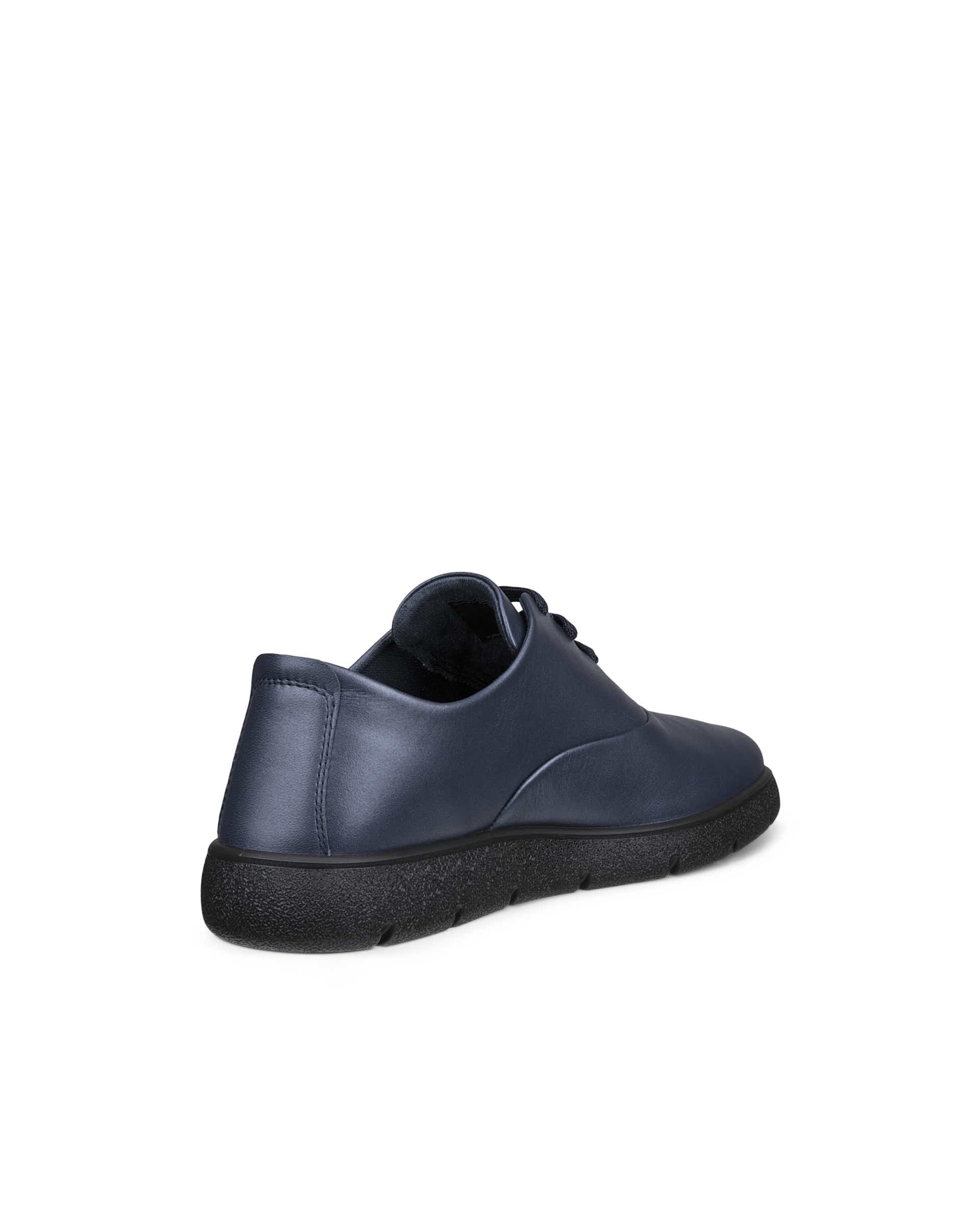 Damskie skórzane buty sznurowane ECCO® BELLA 2 - Niebieski - Back