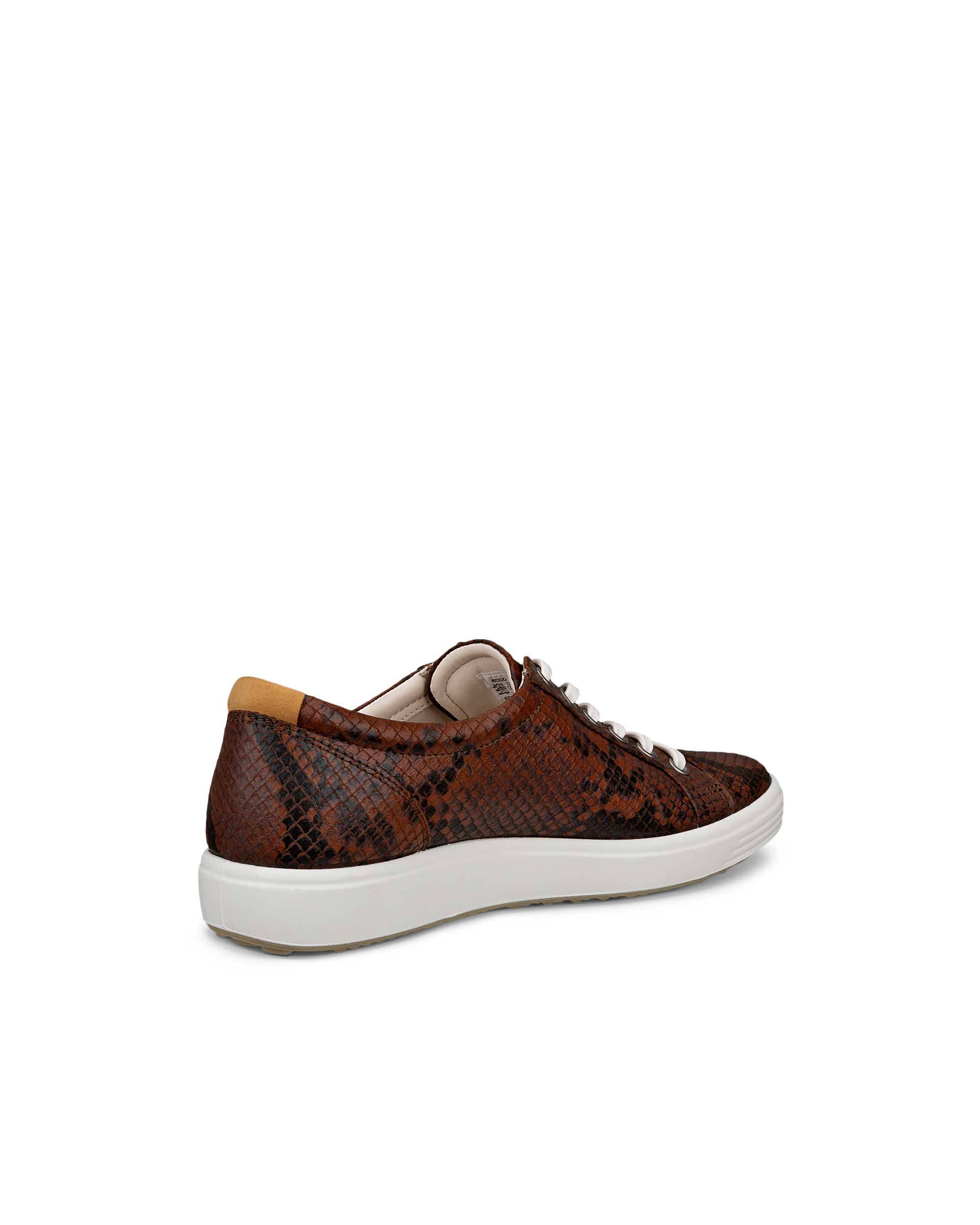 ECCO SOFT 7 W SHOE LACE UP - Brown - Back