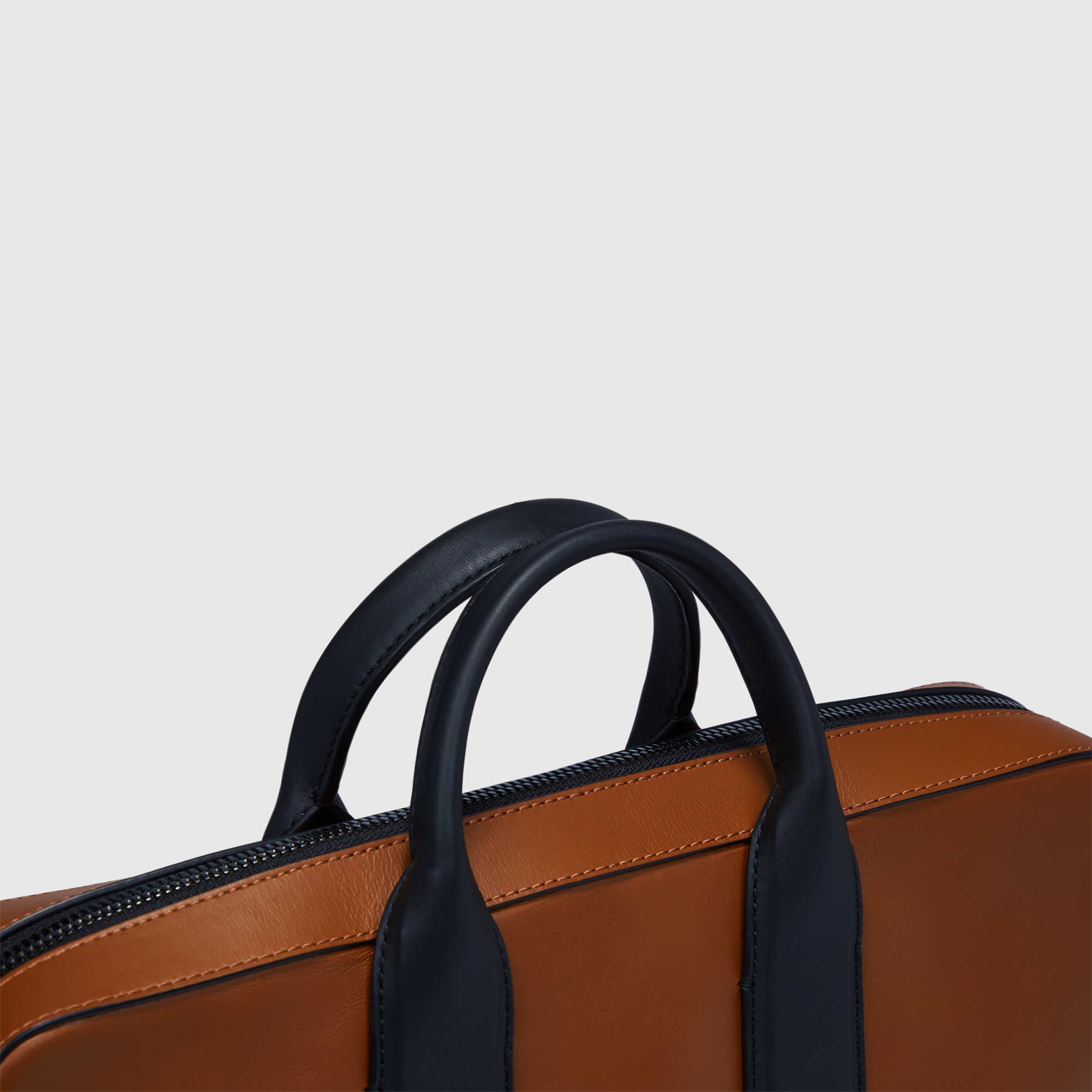 ECCO® City Leather Laptop Bag - Brown - Detail-1
