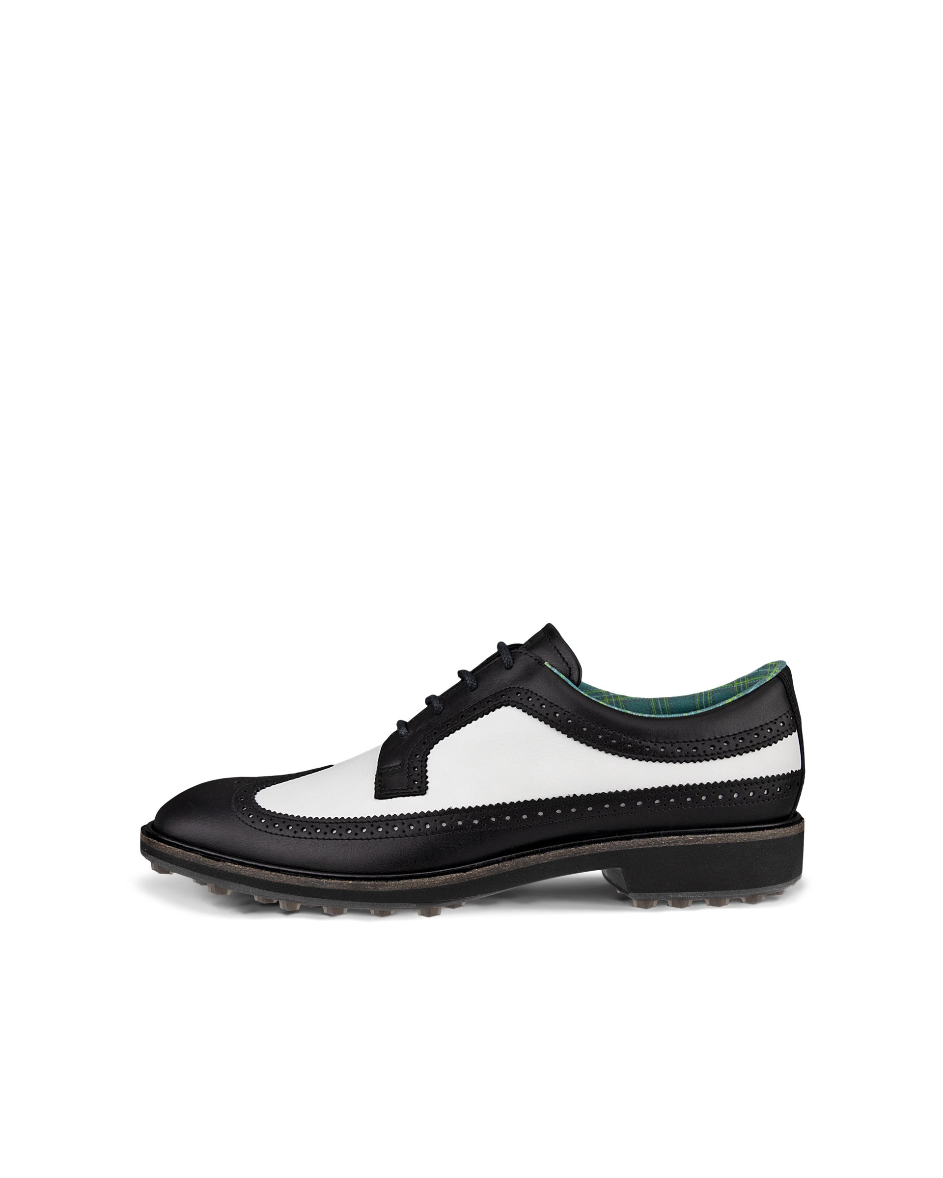ECCO Golf Classic Hybrid メンズ レザーウォータープルーフゴルフシューズ - ブラック - Outside
