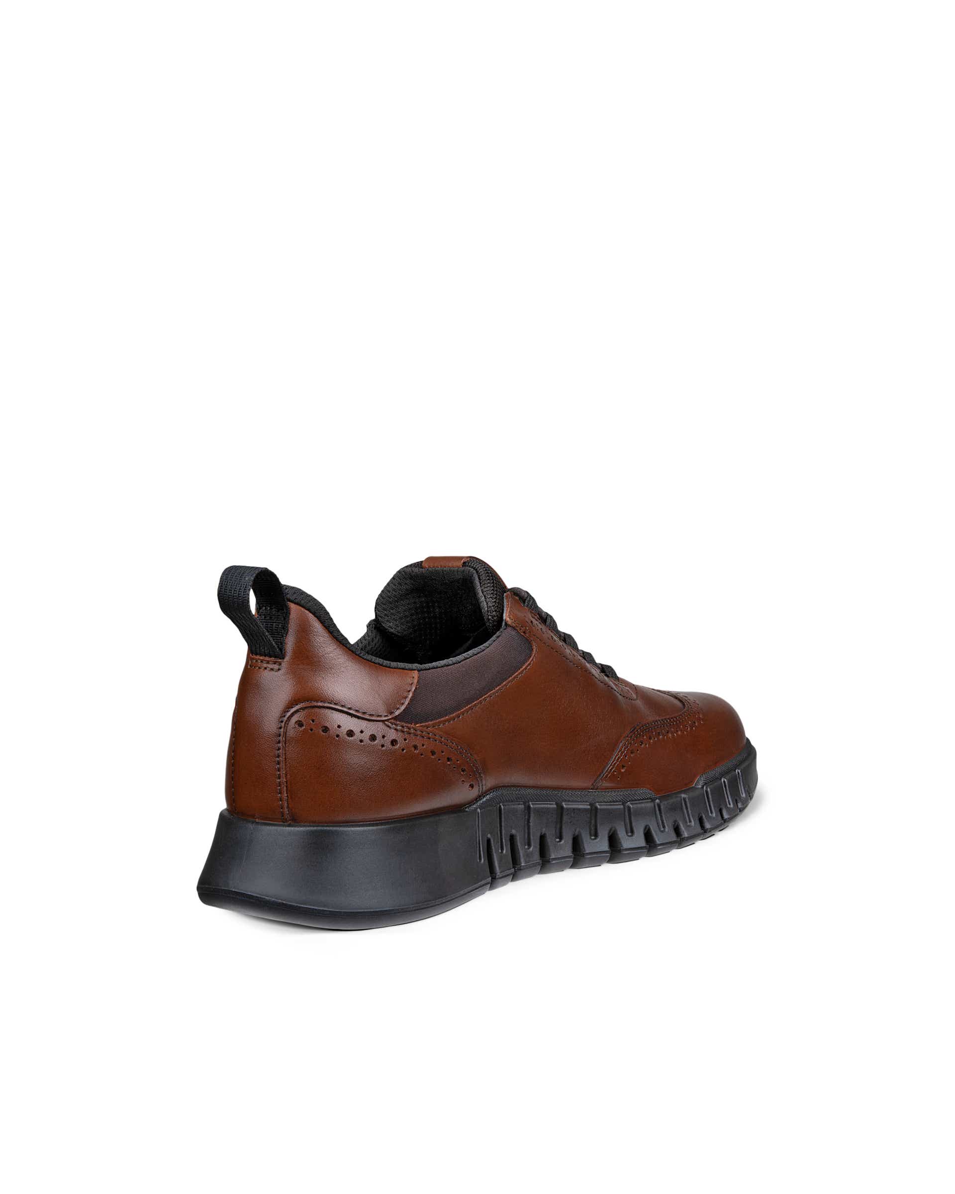 Men's ECCO® GRUUV STUDIO Leather Gore-Tex Slip-On - Brown - Back