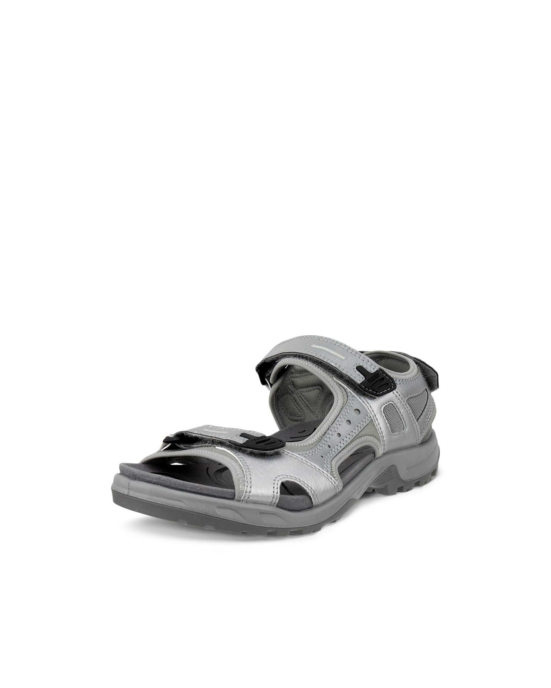 Men's ECCO® Offroad Textile Two Strap Sandal - Gray - Main