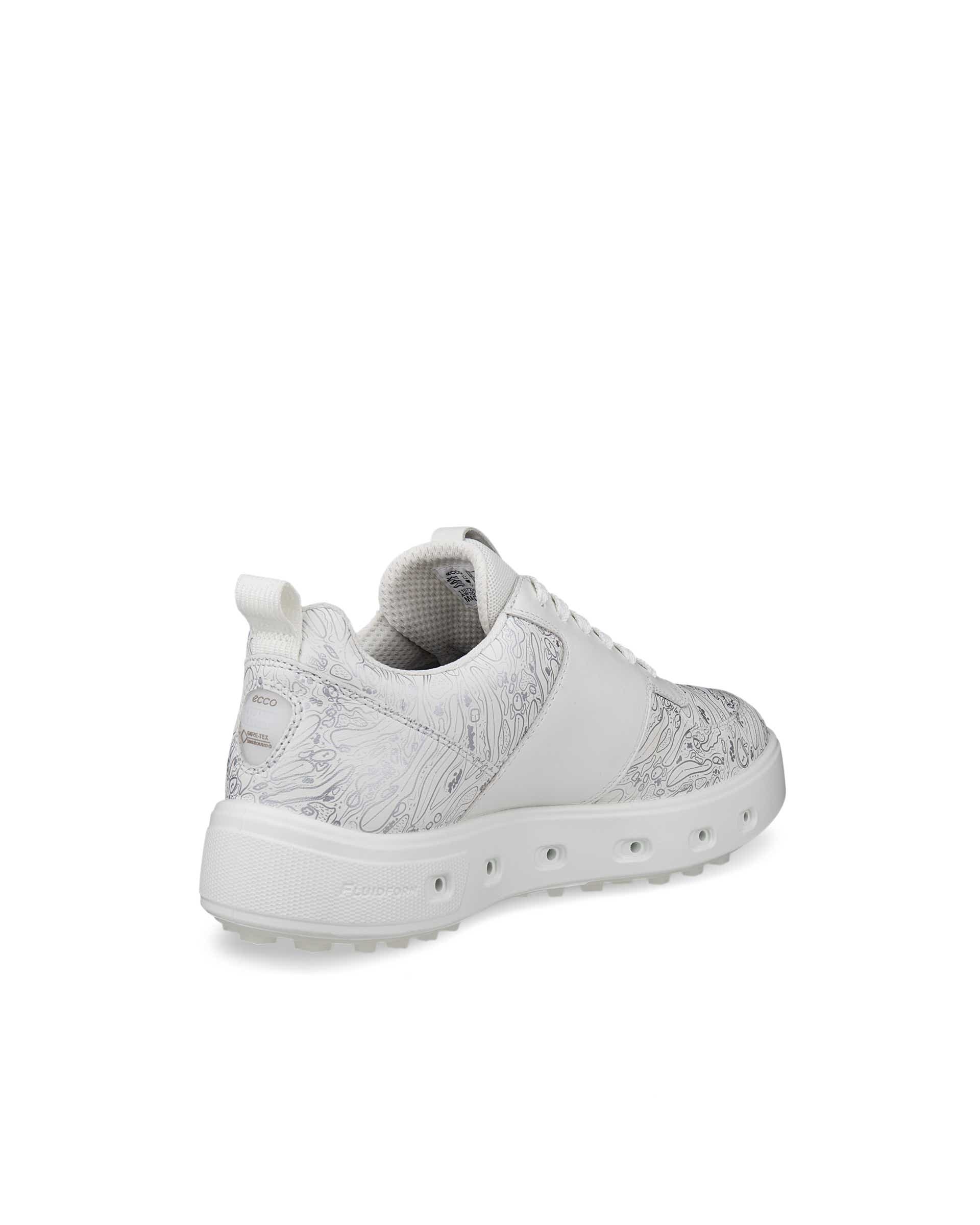 ECCO Golf Street 720 Graphic Women ウィメンズ レザーGore-Texゴルフシューズ - ホワイト - Back