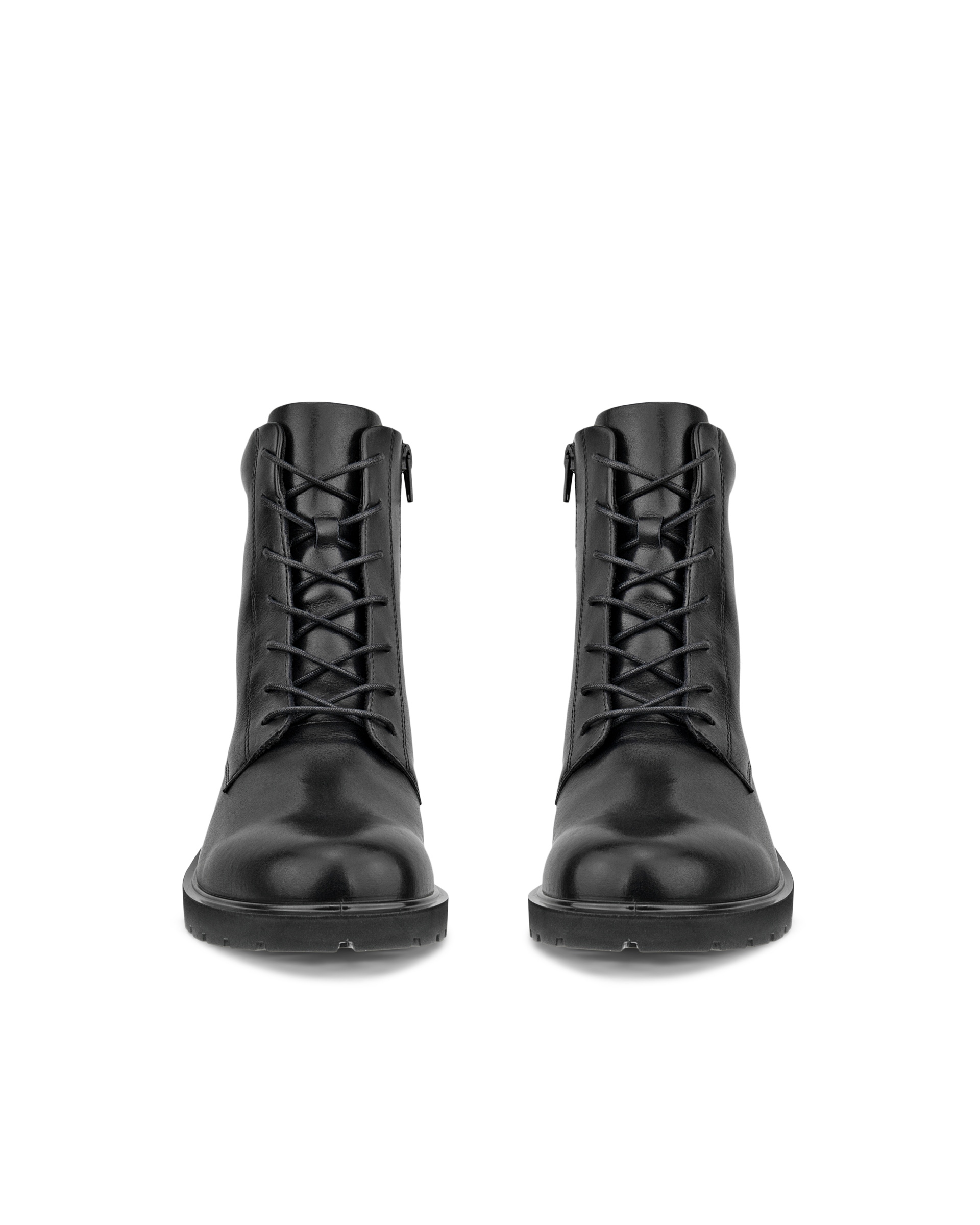 ECCO® METROPOLE VIENNA dames leren veterlaars - Zwart - Front pair