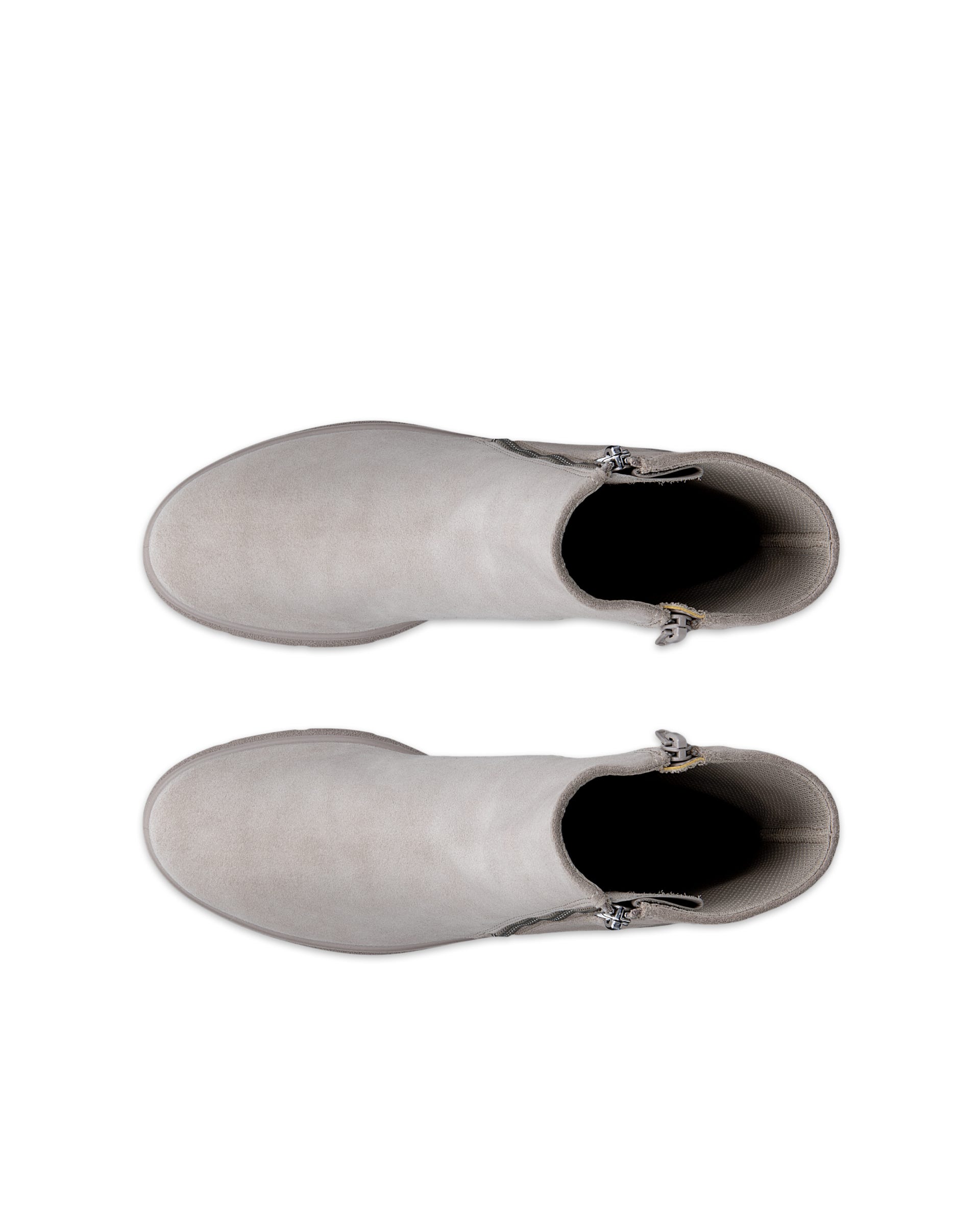 ECCO® BELLA 2 Damen Bootie aus Veloursleder mit Reißverschluss - Grau - Outside