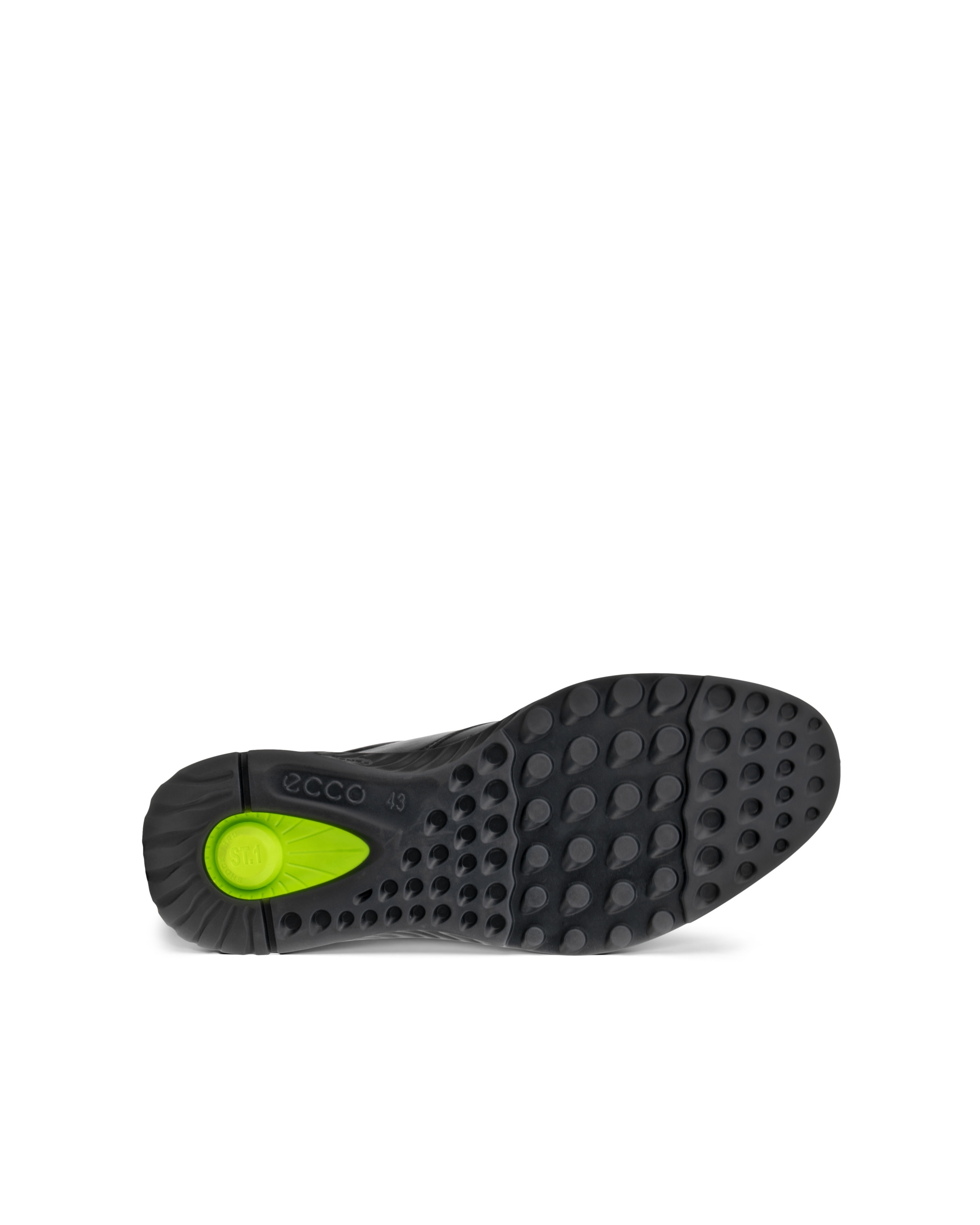 Men's ECCO® St.1 Hybrid Leather Derby Shoe - Black - Sole