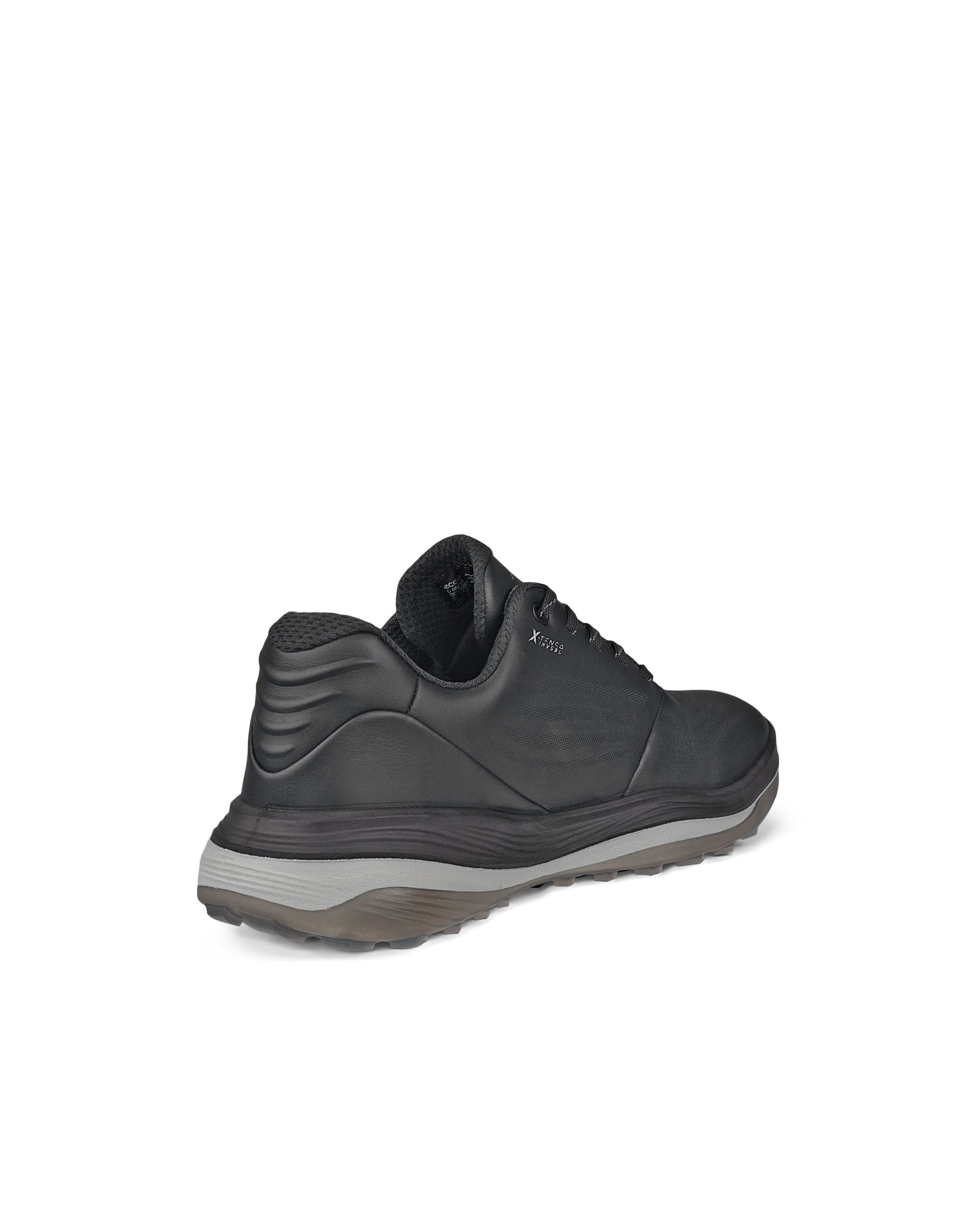 Ladies ECCO® Golf LT1 Leather Waterproof Shoe - Black - Back