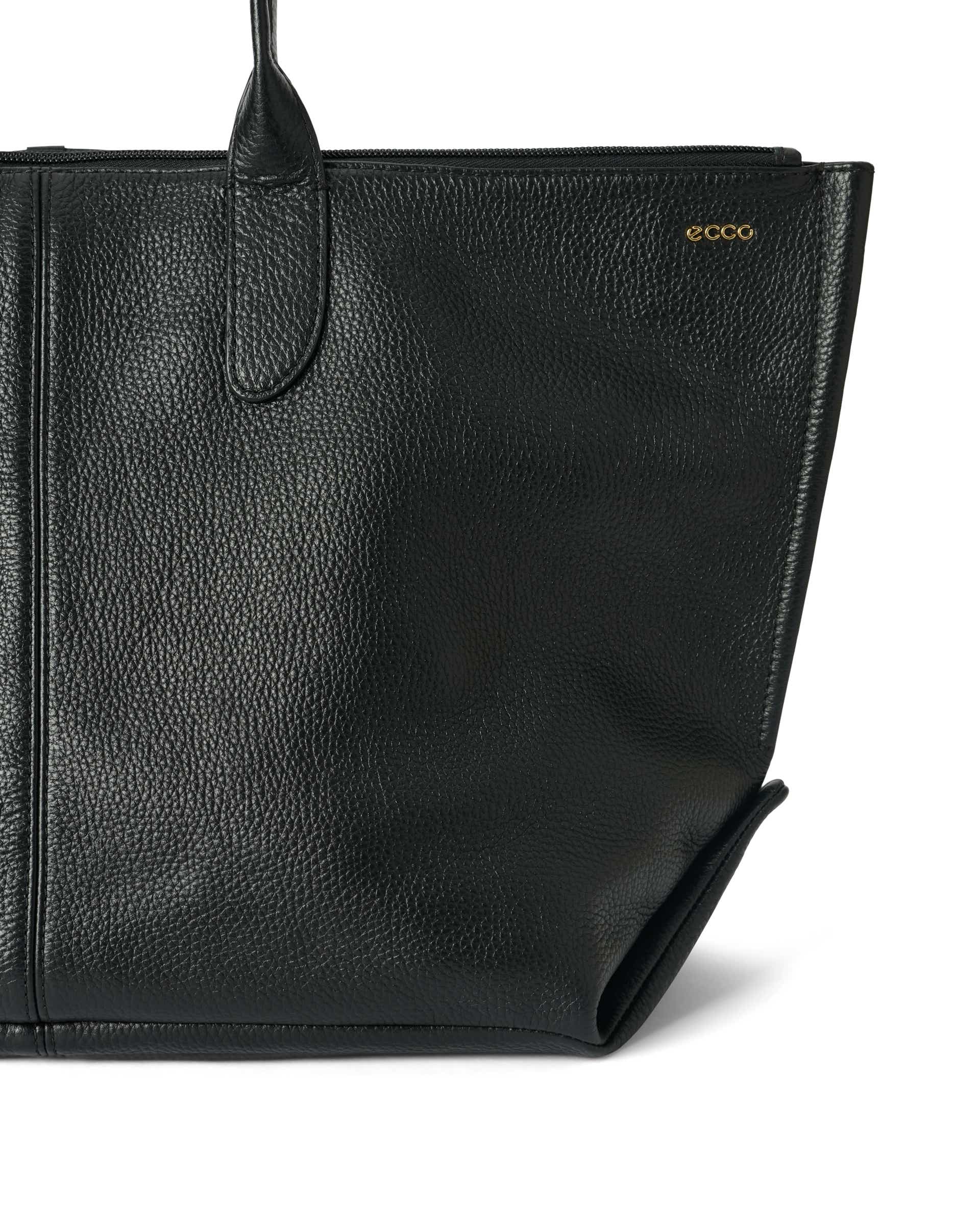 Kožená taška tote ECCO® Tote - Čierna - Detail-2