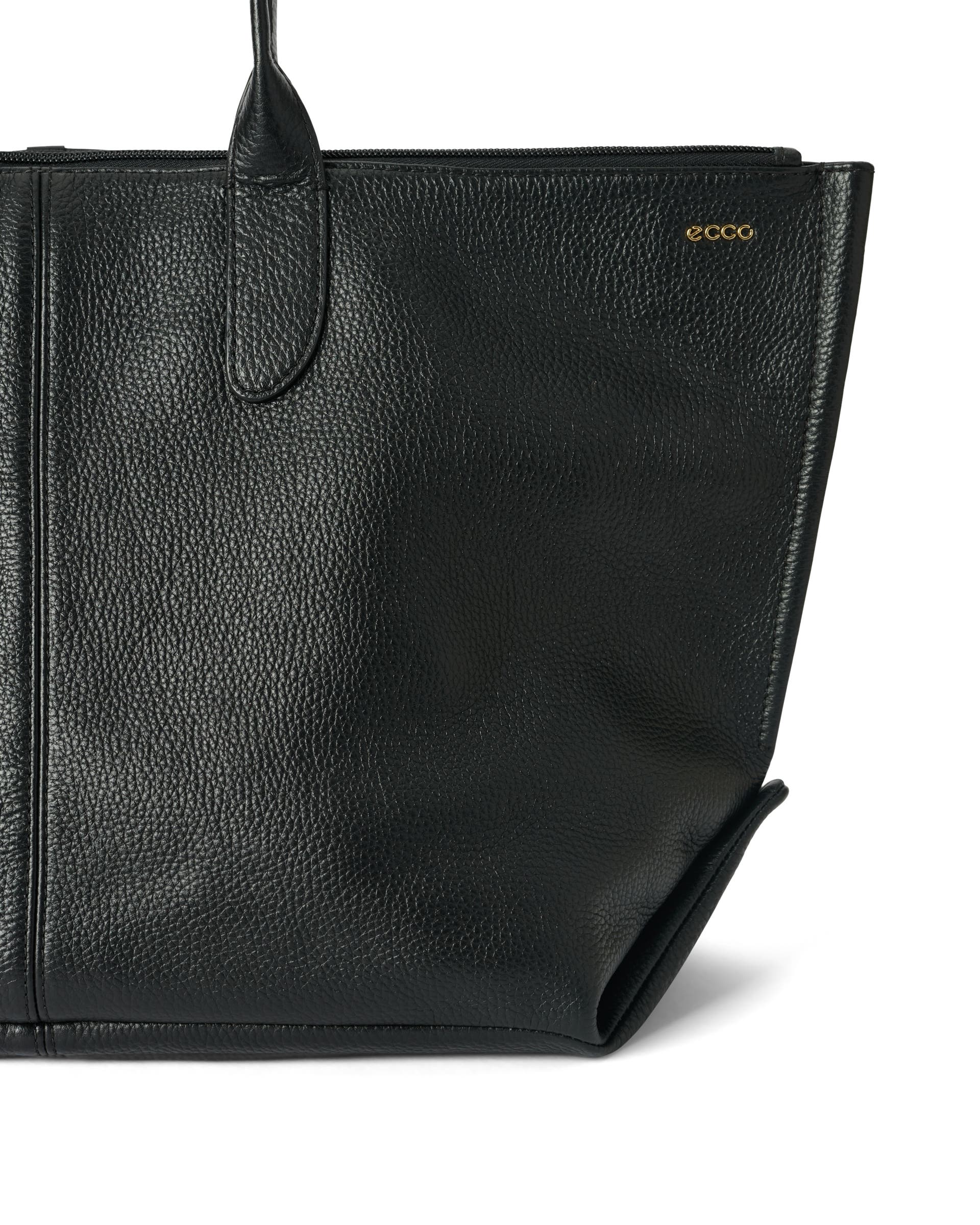 Skórzana torba shopper ECCO® Tote - Czarny - Detail-2