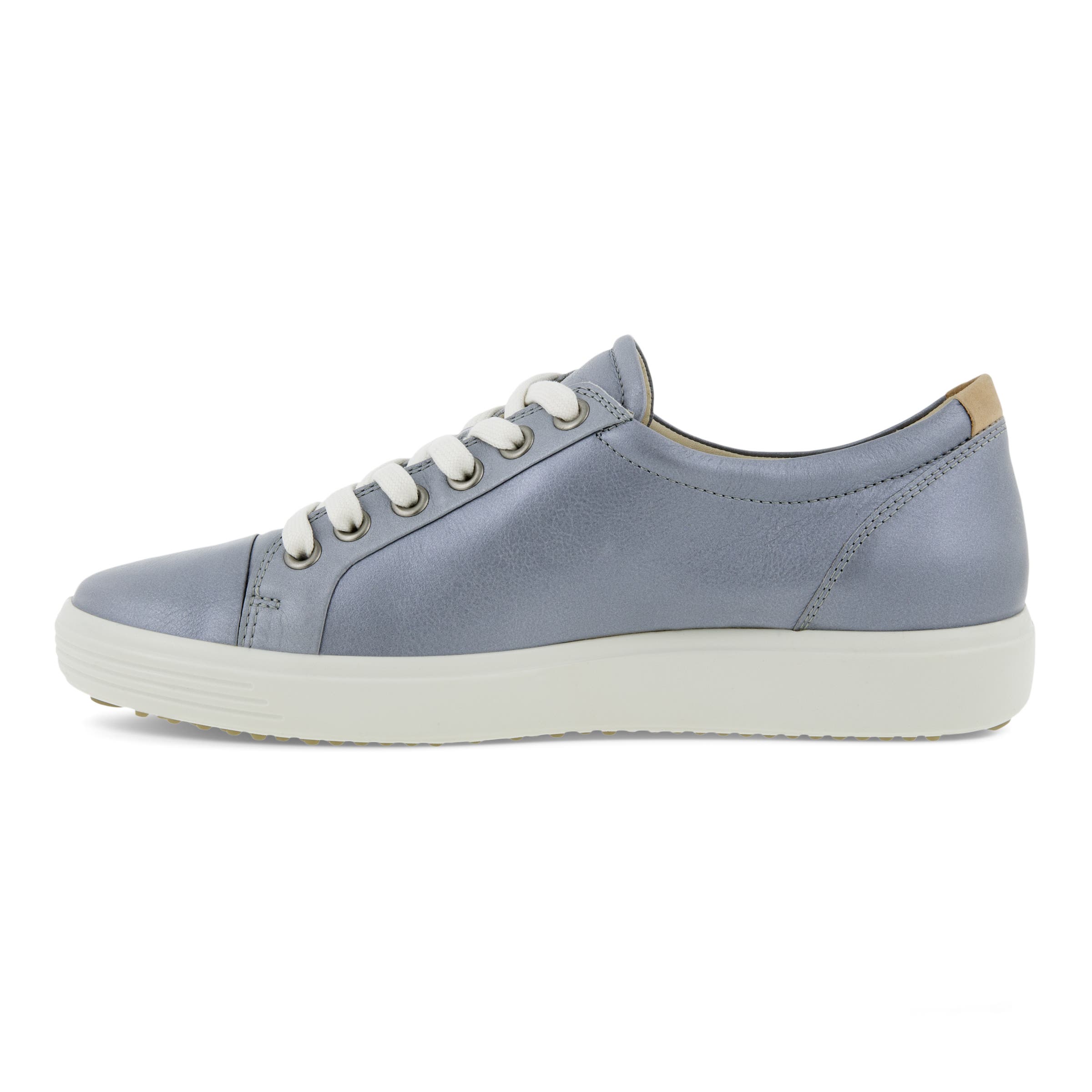 Women's ECCO® Soft 7 Leather Sneaker - Blue - Inside